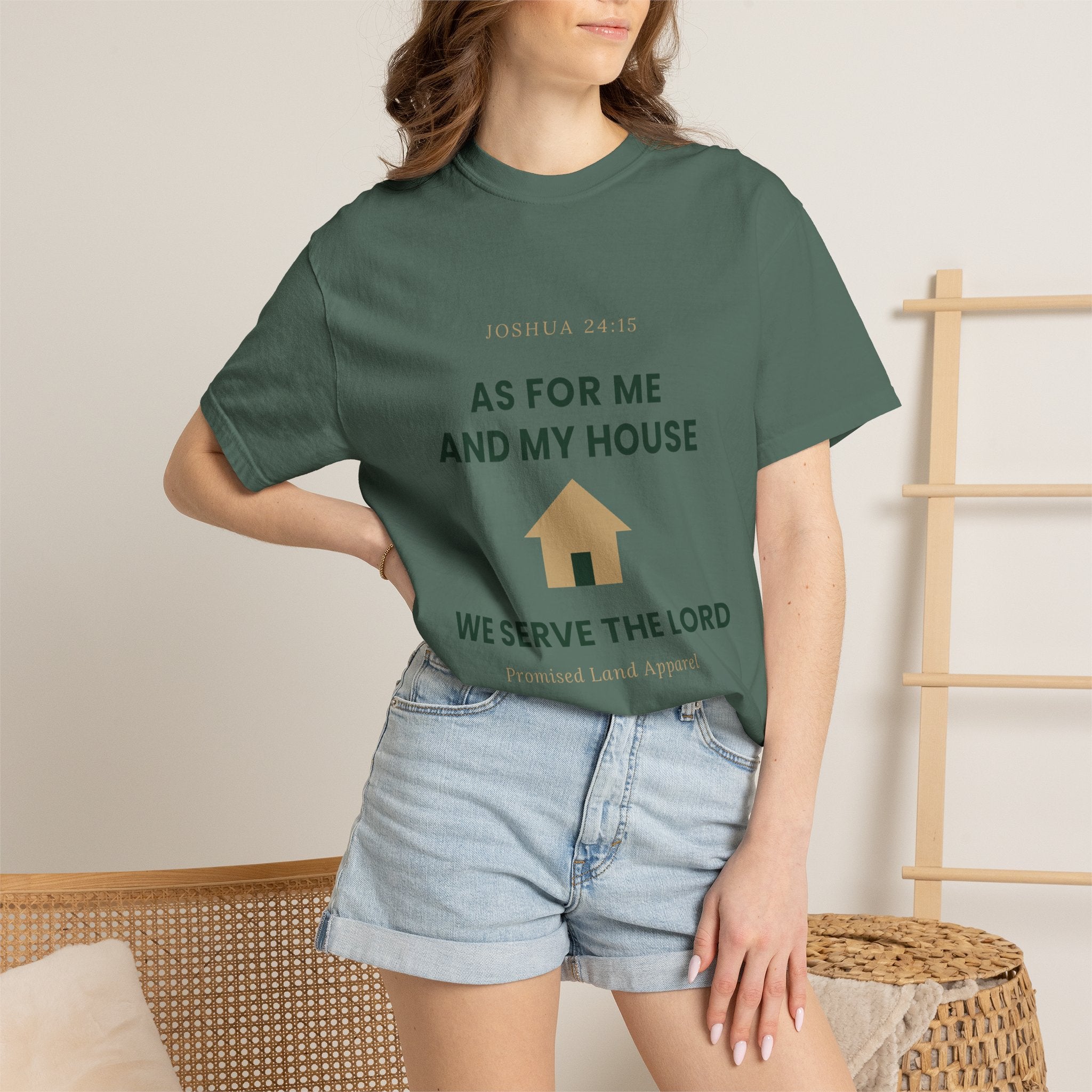As For Me And My House T-Shirt — We Serve The Lord Christian Tee Joshua 24:15