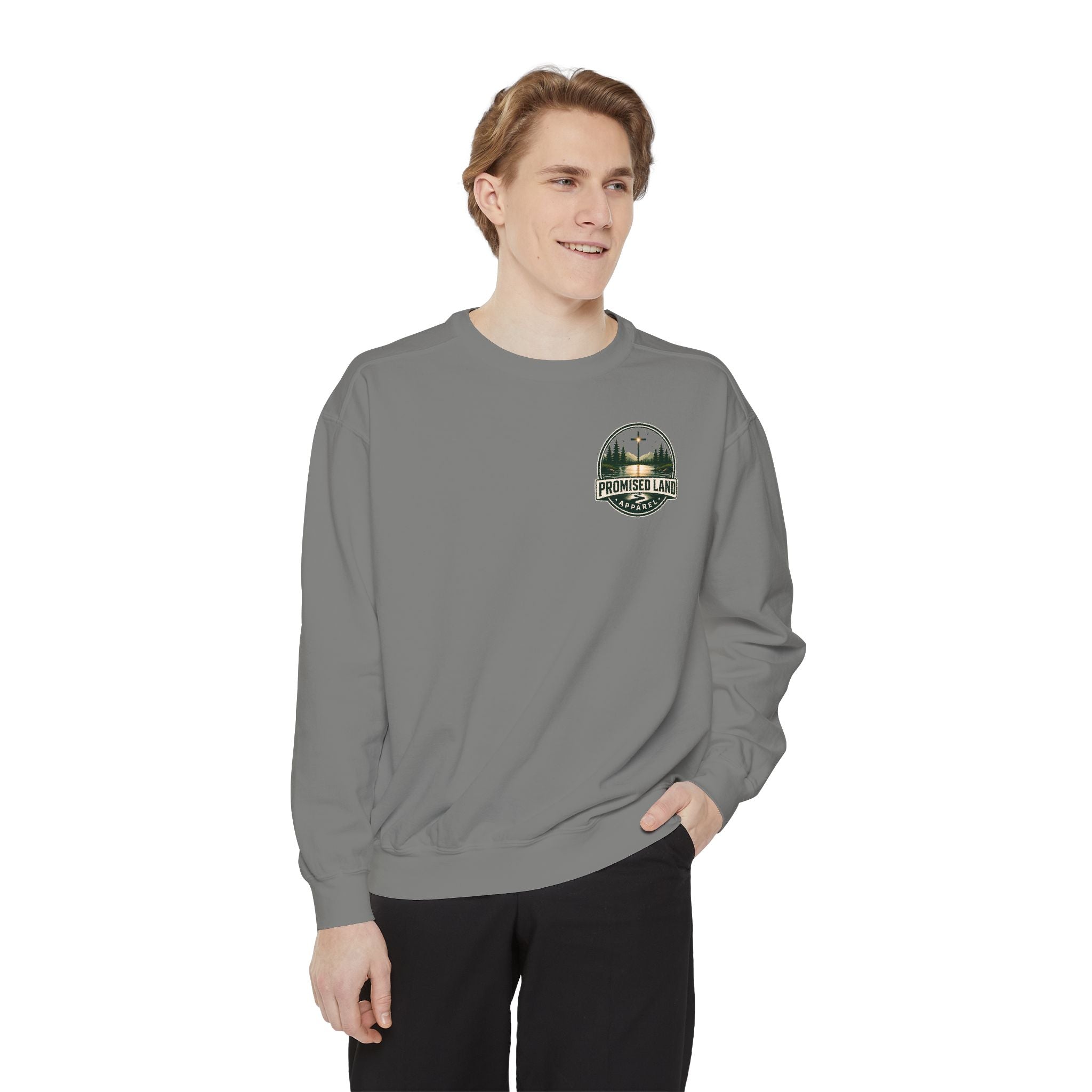 Promised Land Graphic Sweatshirt — Many are called but few are chosen crewneck