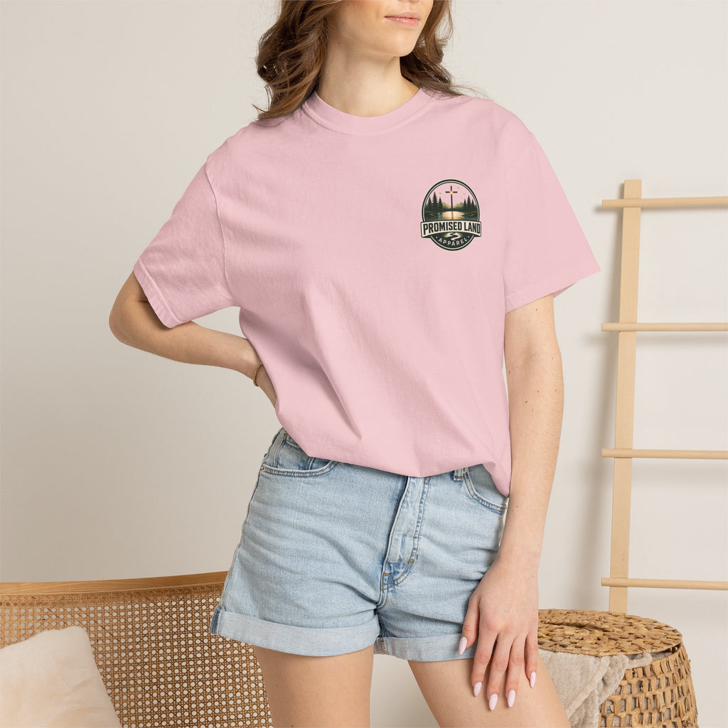 Promised Land T-Shirt — Faith-Inspired Sunset Graphic Tee (Proverbs 3:5)