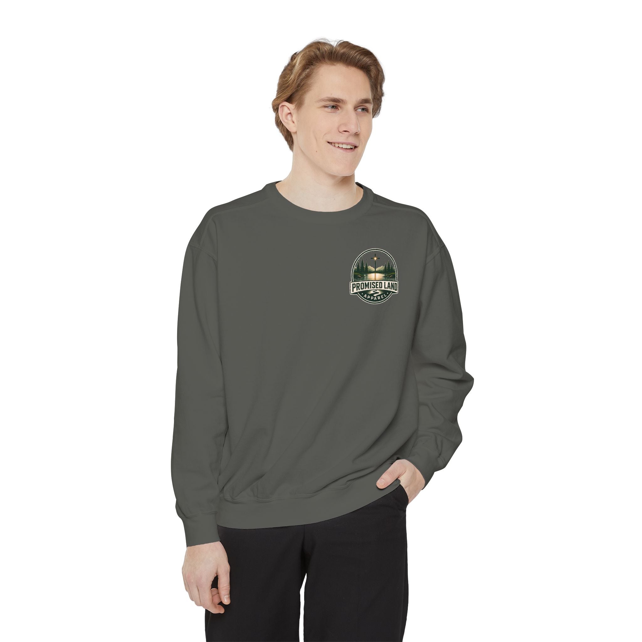 Promised Land Graphic Sweatshirt — Many are called but few are chosen crewneck