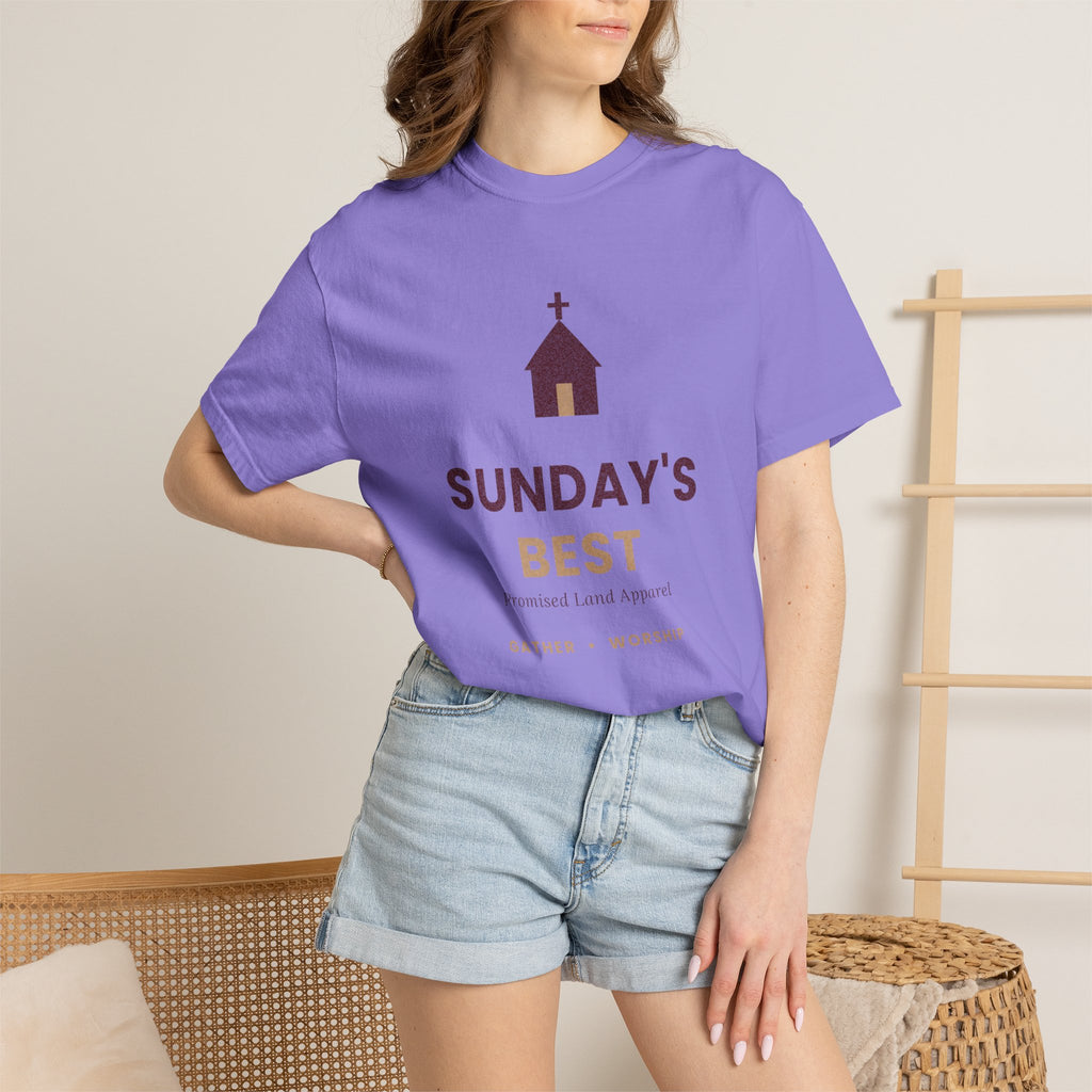 Sunday's Best T‑Shirt — Church Service Graphic Tee comfort colors