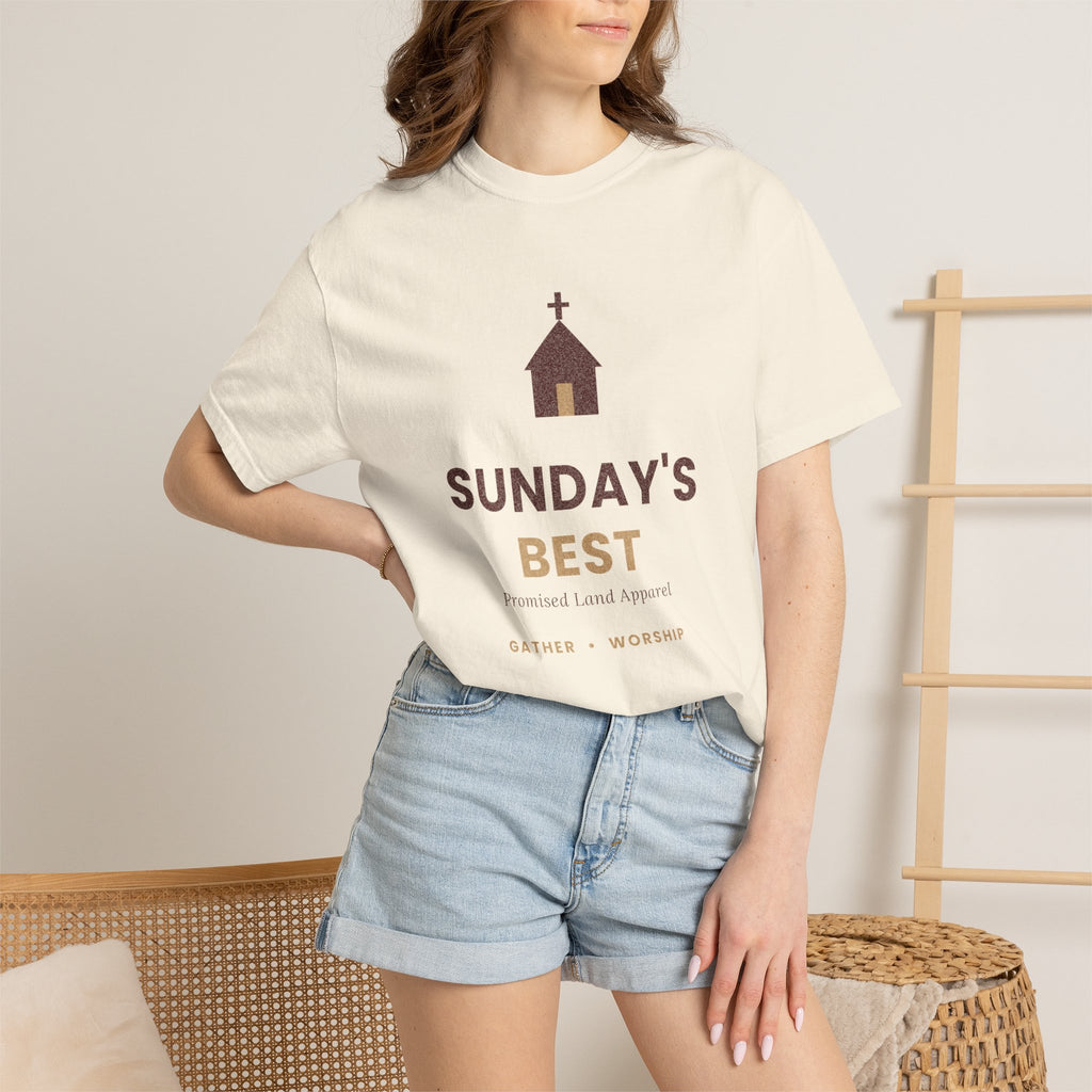Sunday's Best T‑Shirt — Church Service Graphic Tee comfort colors