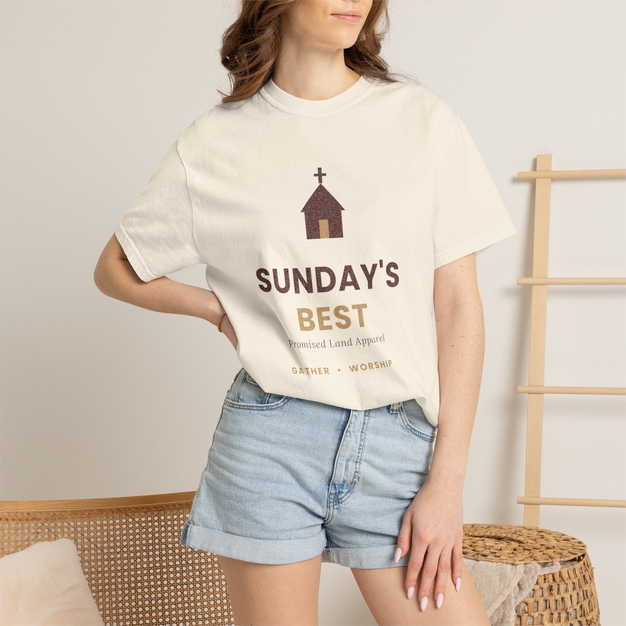 Sunday's Best T‑Shirt — Church Service Graphic Tee comfort colors