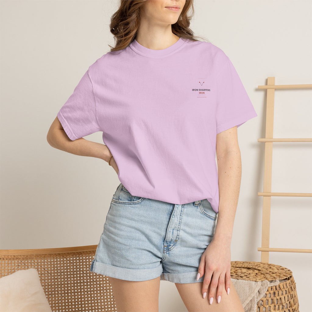 T-Shirt — "Iron Sharpens Iron" Inspirational Graphic Tee