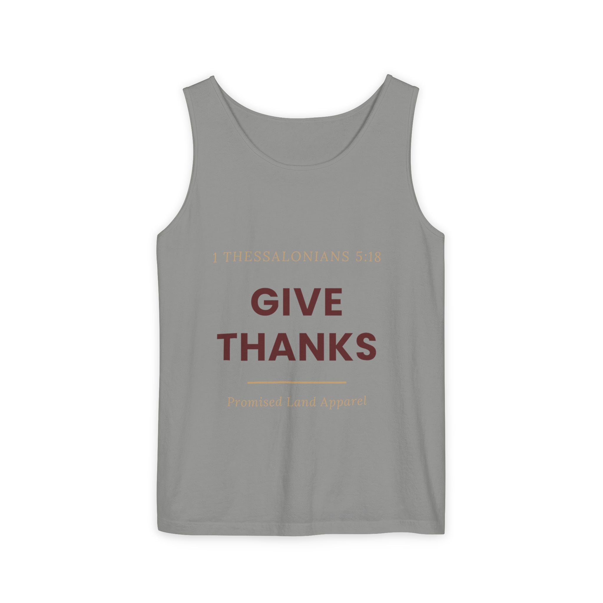 Give Thanks Tank Top — “Fishers of Men” Faith Graphic Tank