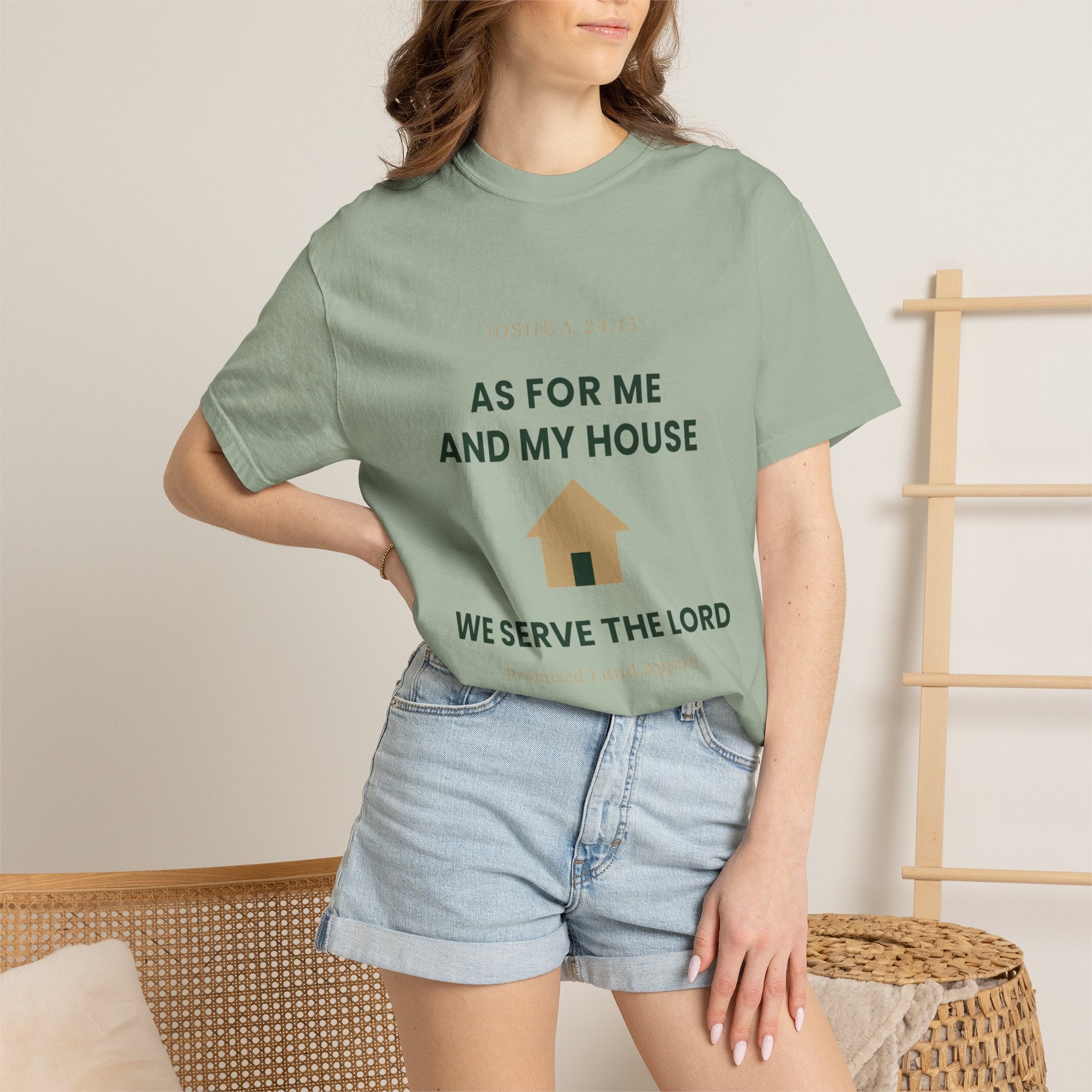 As For Me And My House T-Shirt — We Serve The Lord Christian Tee Joshua 24:15