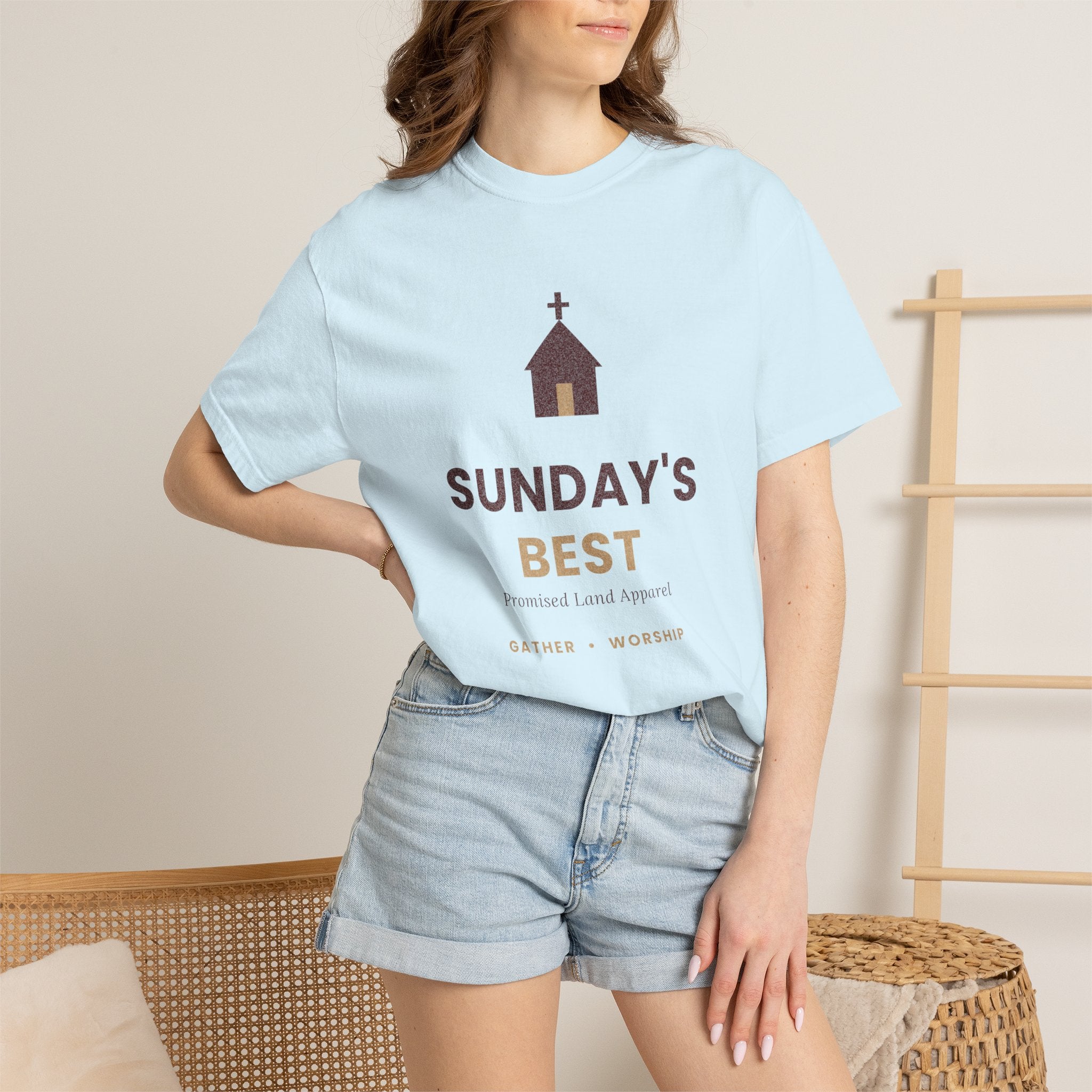 Sunday's Best T‑Shirt — Church Service Graphic Tee comfort colors