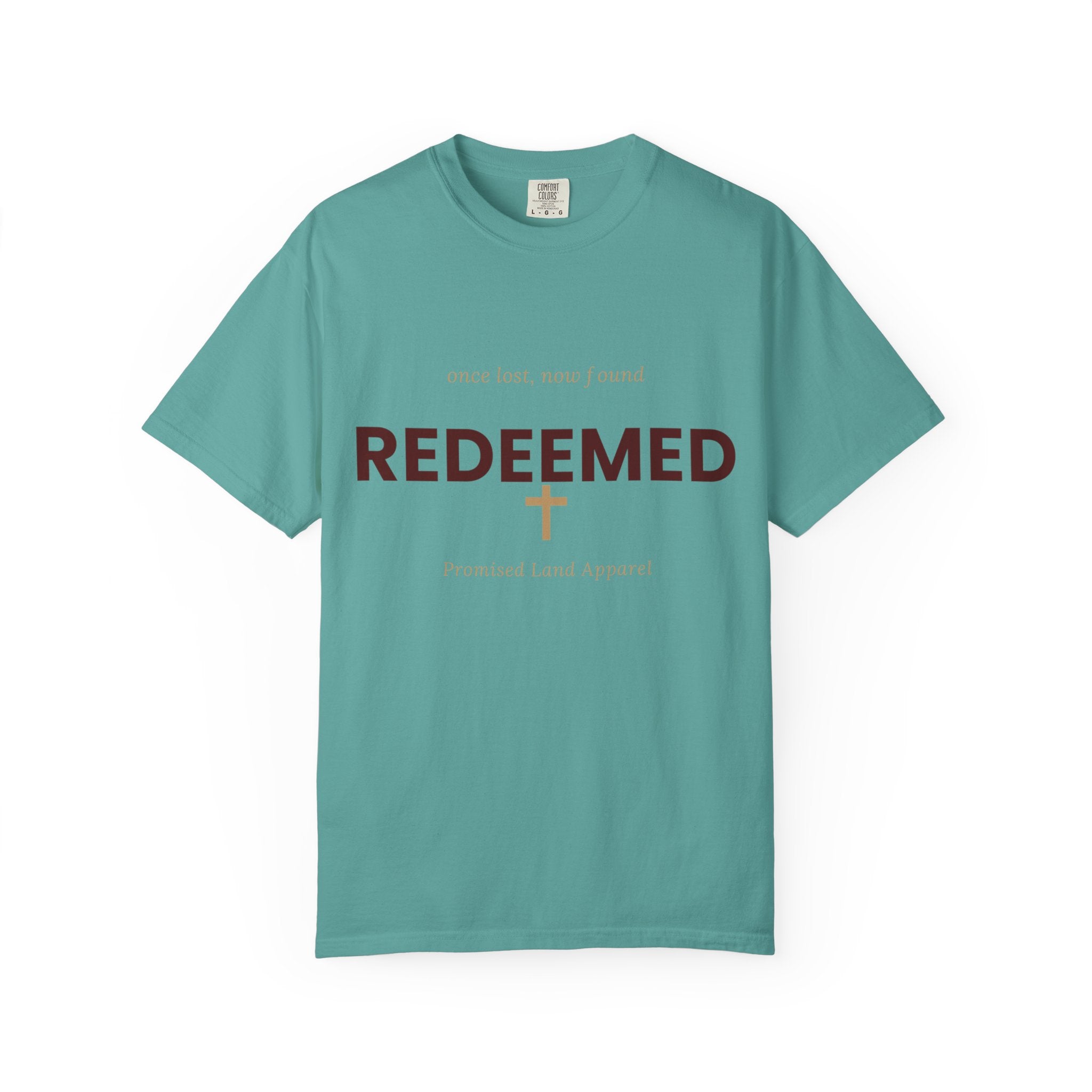 Redeemed Cross T-Shirt — Faith-Based Christian Shirt with “Redeemed” Back Print