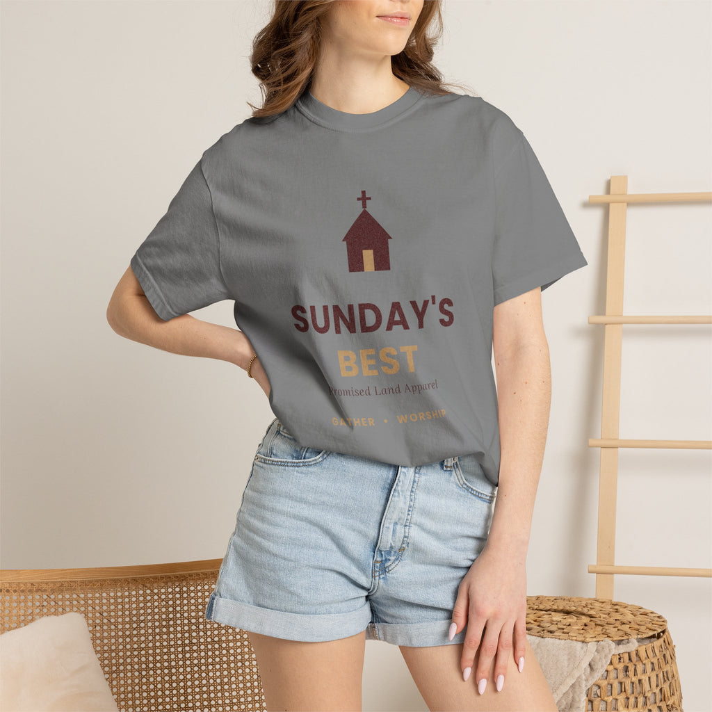 Sunday's Best T‑Shirt — Church Service Graphic Tee comfort colors