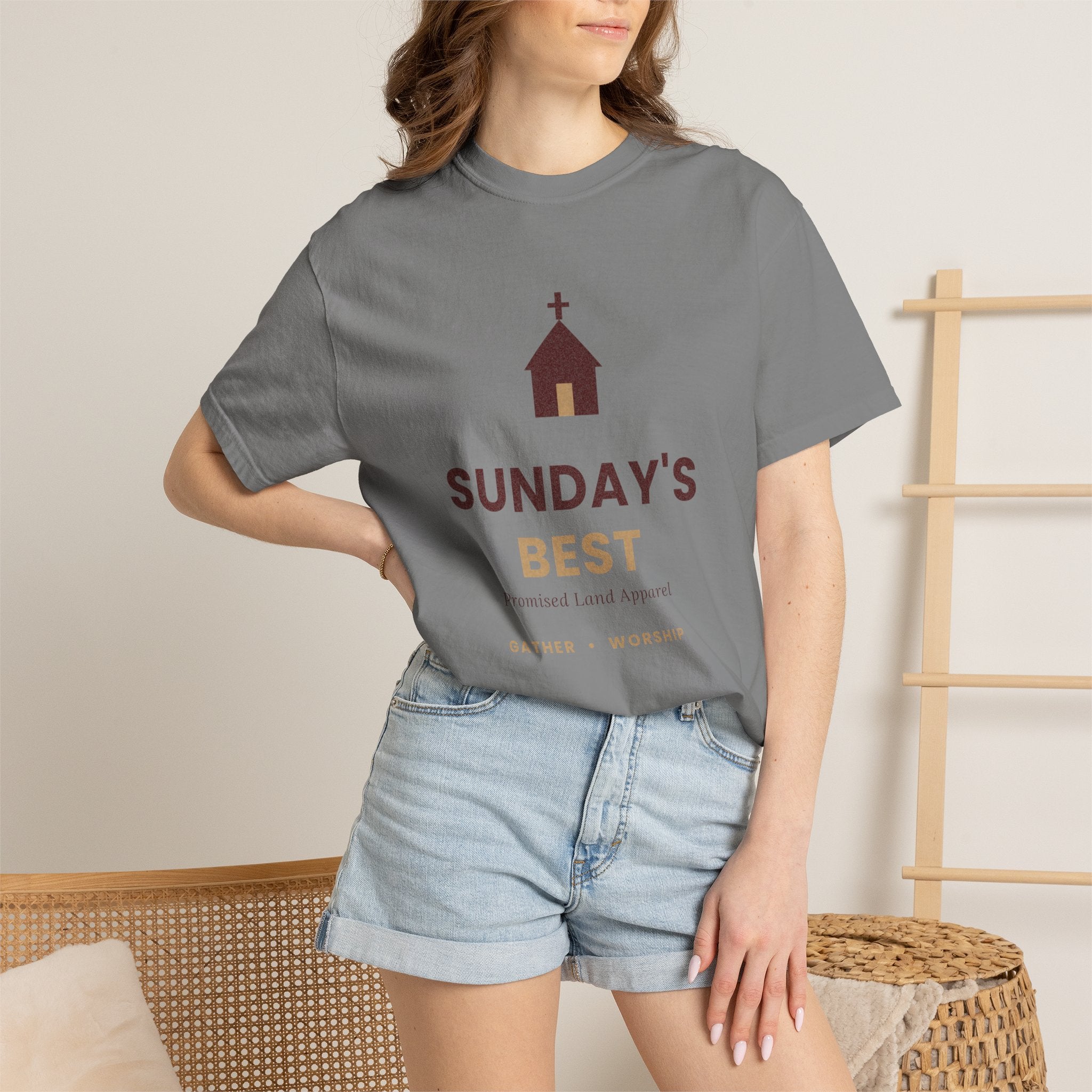 Sunday's Best T‑Shirt — Church Service Graphic Tee comfort colors