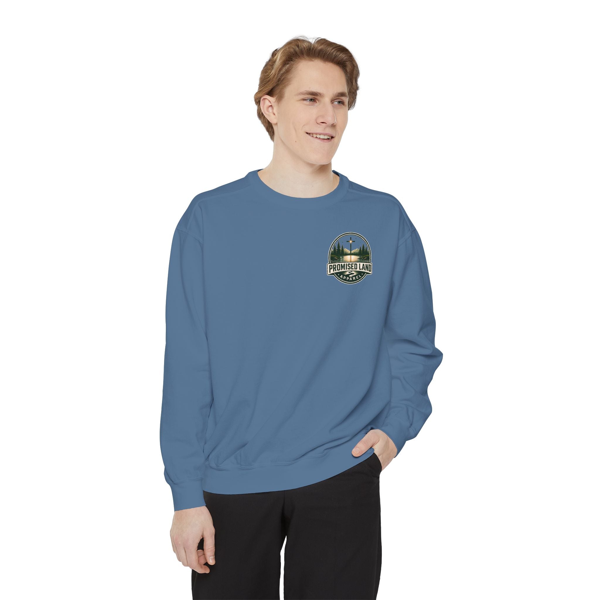 Promised Land Graphic Sweatshirt — Many are called but few are chosen crewneck