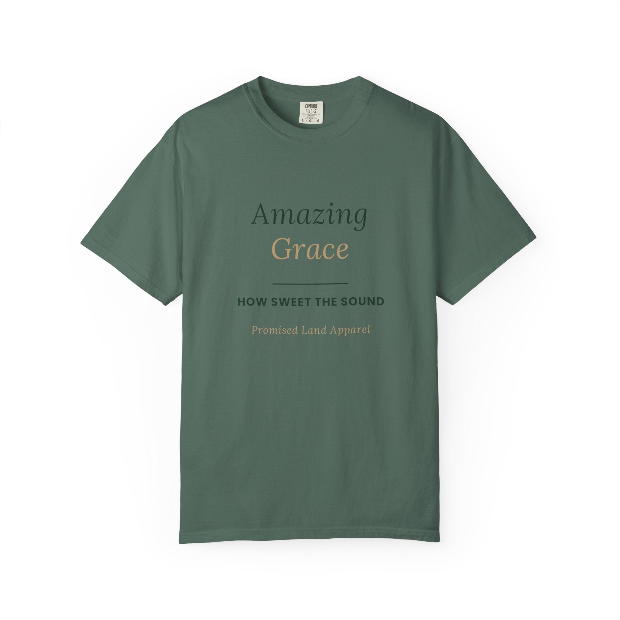 Amazing Grace T‑Shirt — "How Sweet the Sound" Inspirational Christian Tee Brand "Comfort colors"