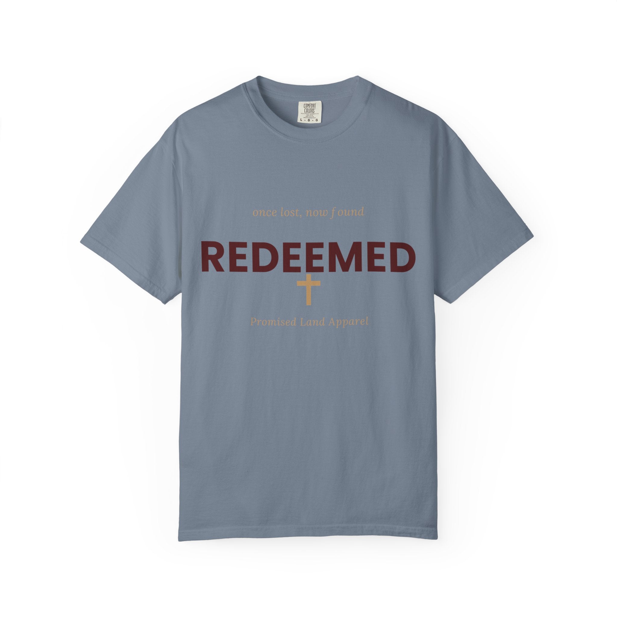Redeemed Cross T-Shirt — Faith-Based Christian Shirt with “Redeemed” Back Print