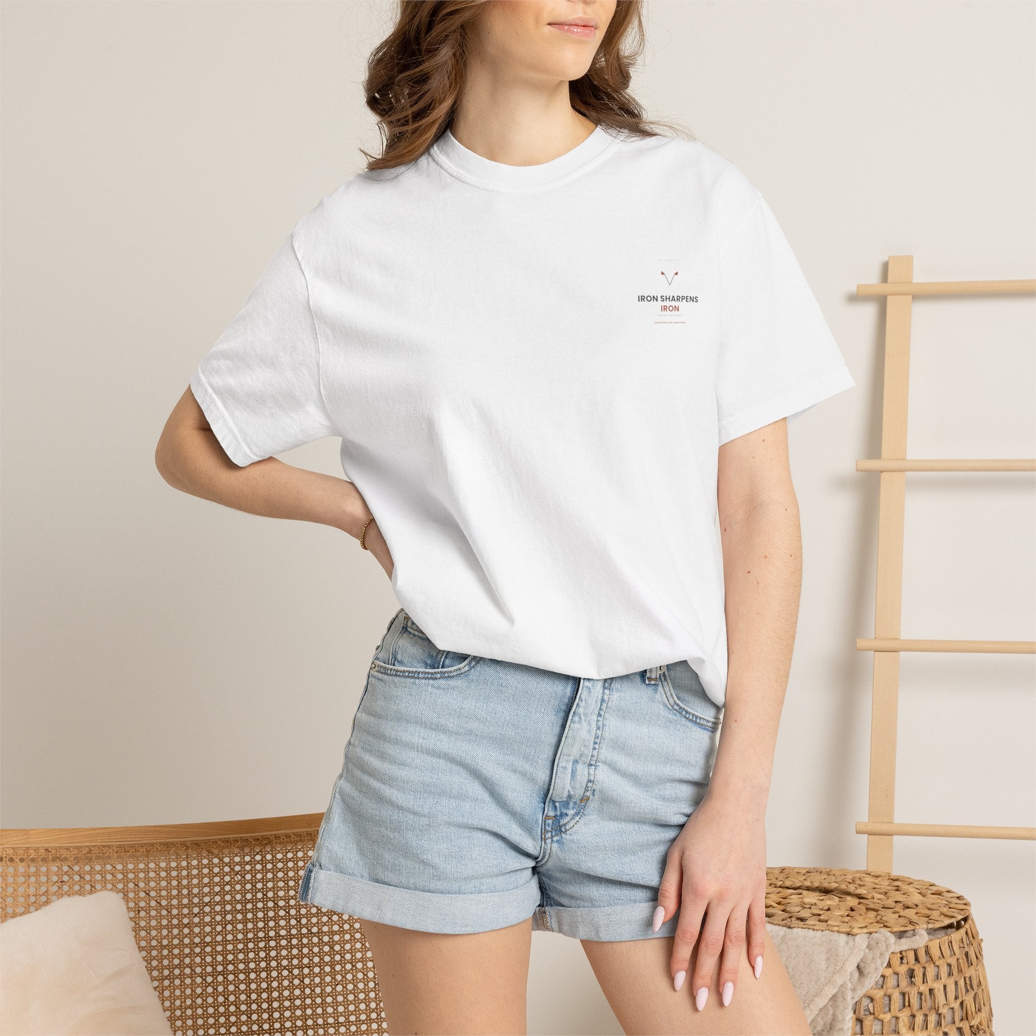 T-Shirt — "Iron Sharpens Iron" Inspirational Graphic Tee