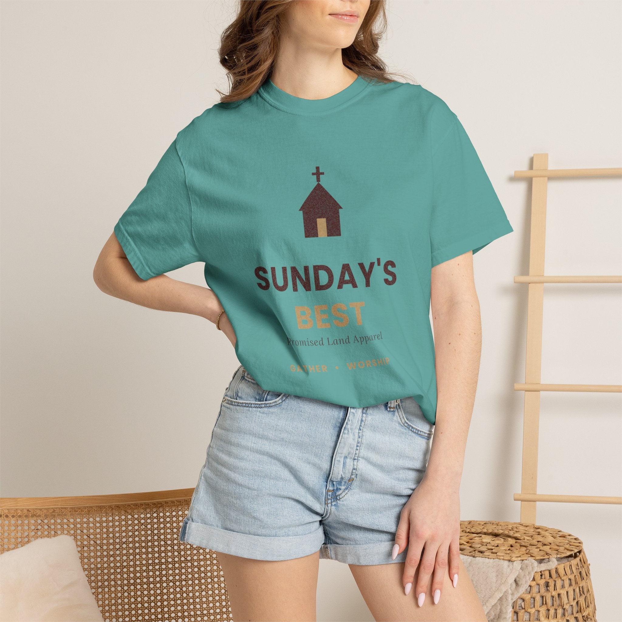 Sunday's Best T‑Shirt — Church Service Graphic Tee comfort colors