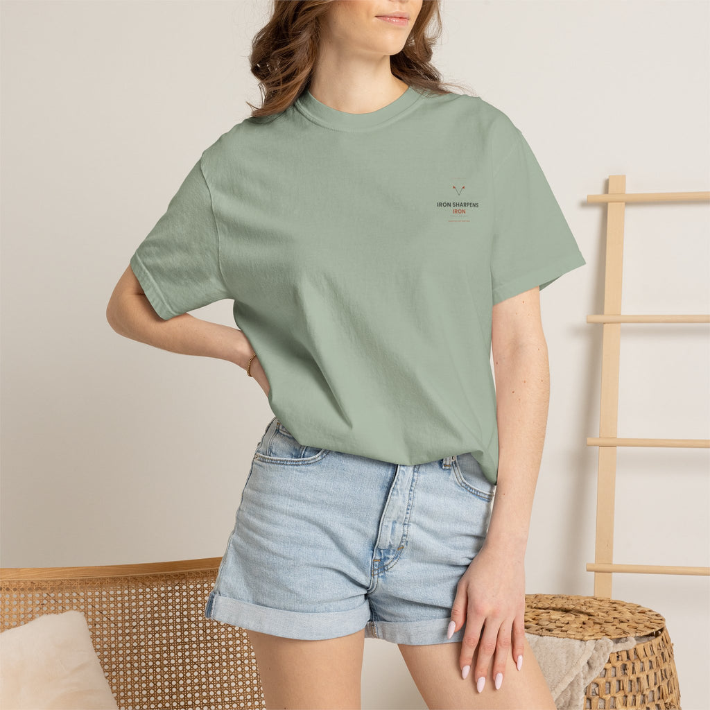 T-Shirt — "Iron Sharpens Iron" Inspirational Graphic Tee