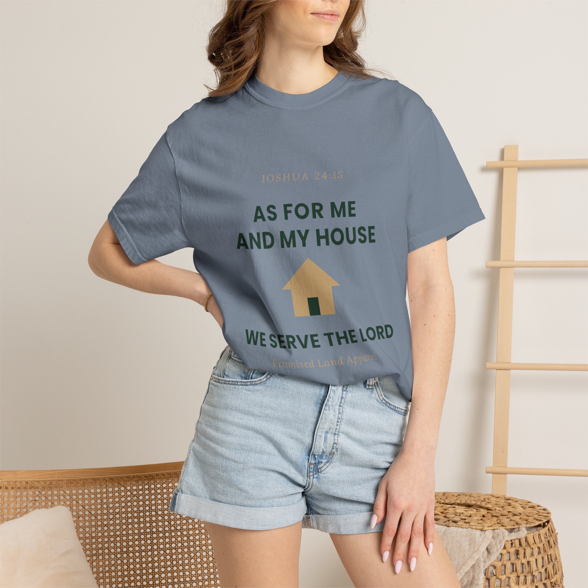 As For Me And My House T-Shirt — We Serve The Lord Christian Tee Joshua 24:15