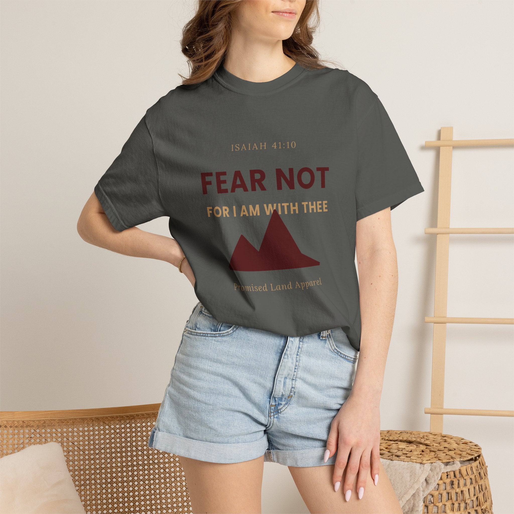 Fear Not T-Shirt — "Fear Not For I Am With Thee" Christian Graphic Tee