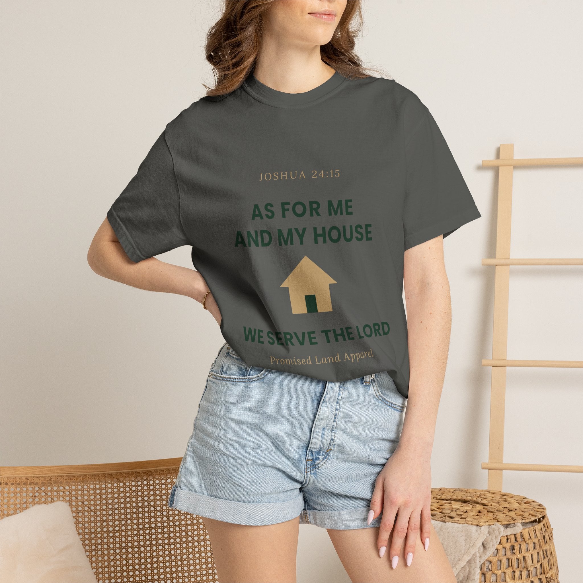 As For Me And My House T-Shirt — We Serve The Lord Christian Tee Joshua 24:15