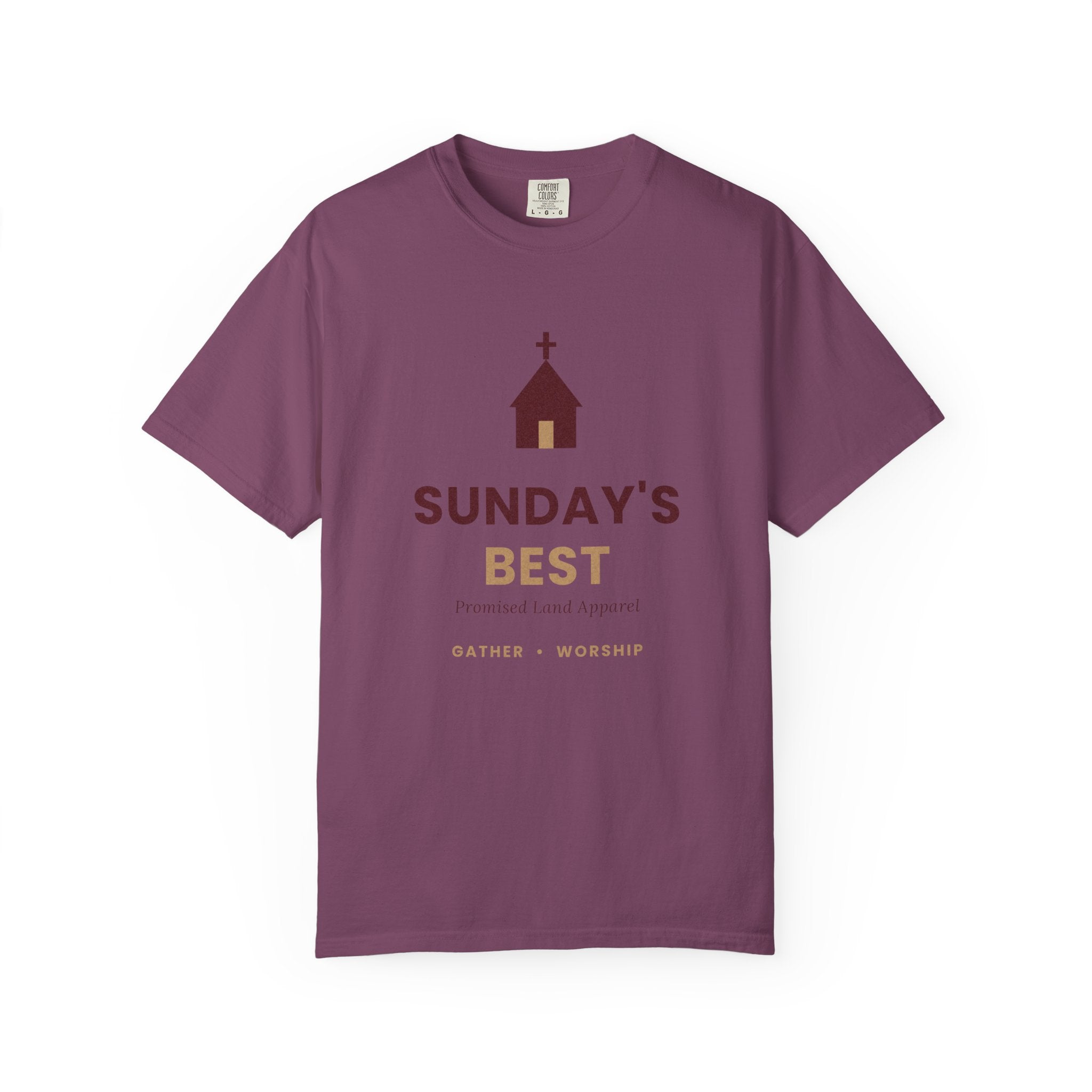 Sunday's Best T‑Shirt — Church Service Graphic Tee comfort colors