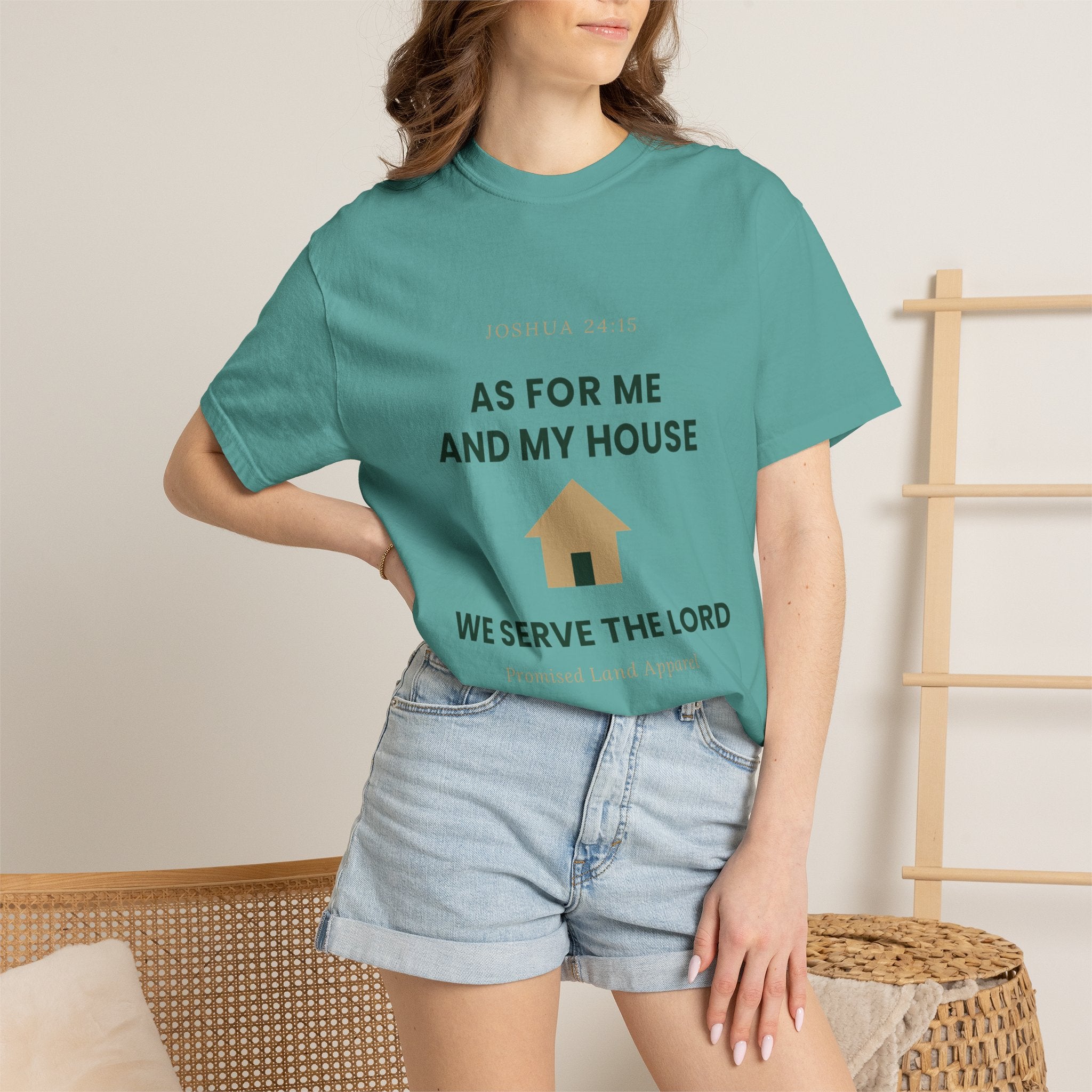 As For Me And My House T-Shirt — We Serve The Lord Christian Tee Joshua 24:15