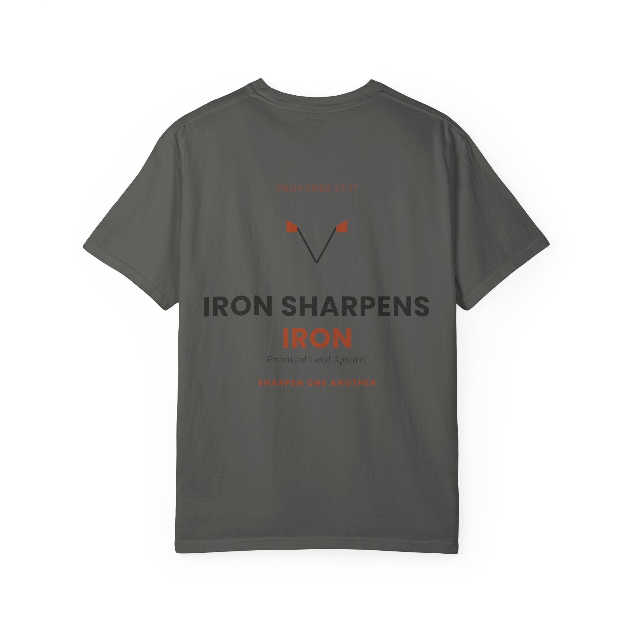 T-Shirt — "Iron Sharpens Iron" Inspirational Graphic Tee