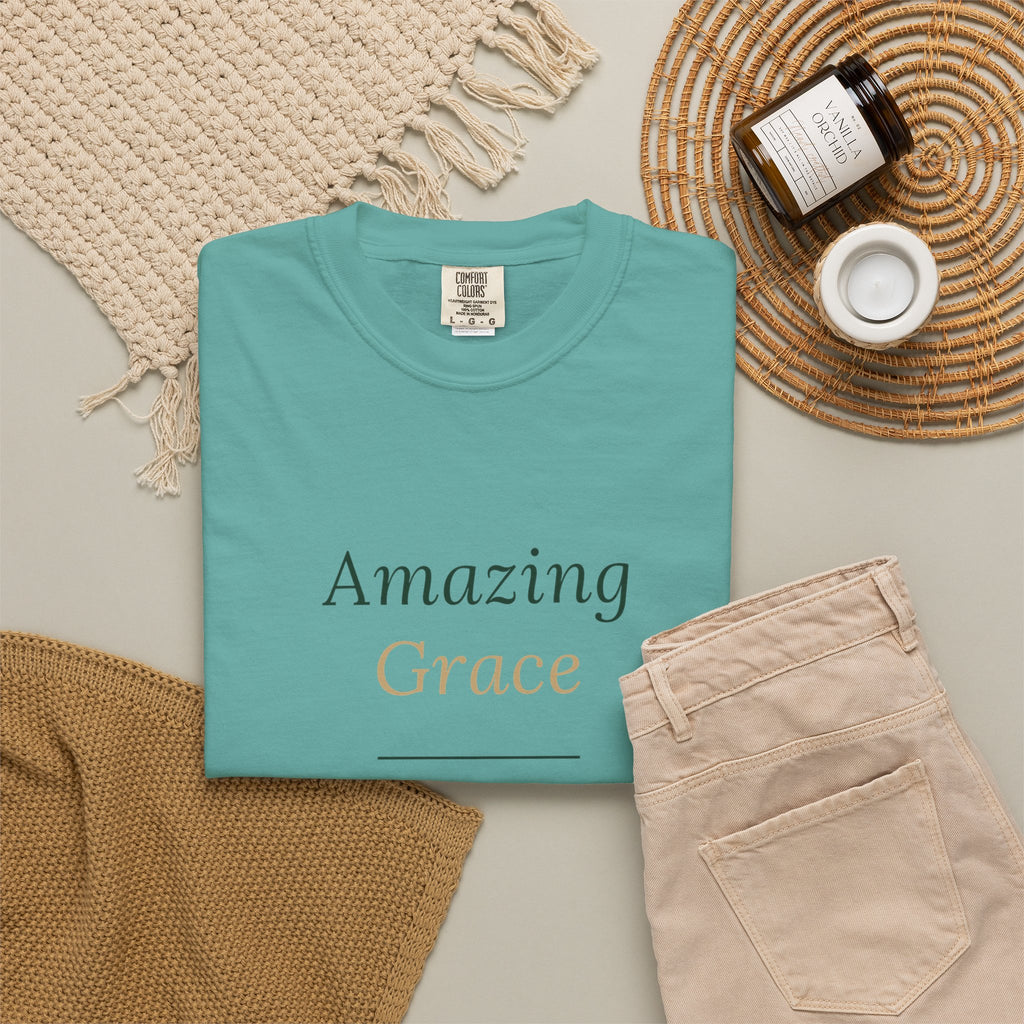 Amazing Grace T‑Shirt — "How Sweet the Sound" Inspirational Christian Tee Brand "Comfort colors"