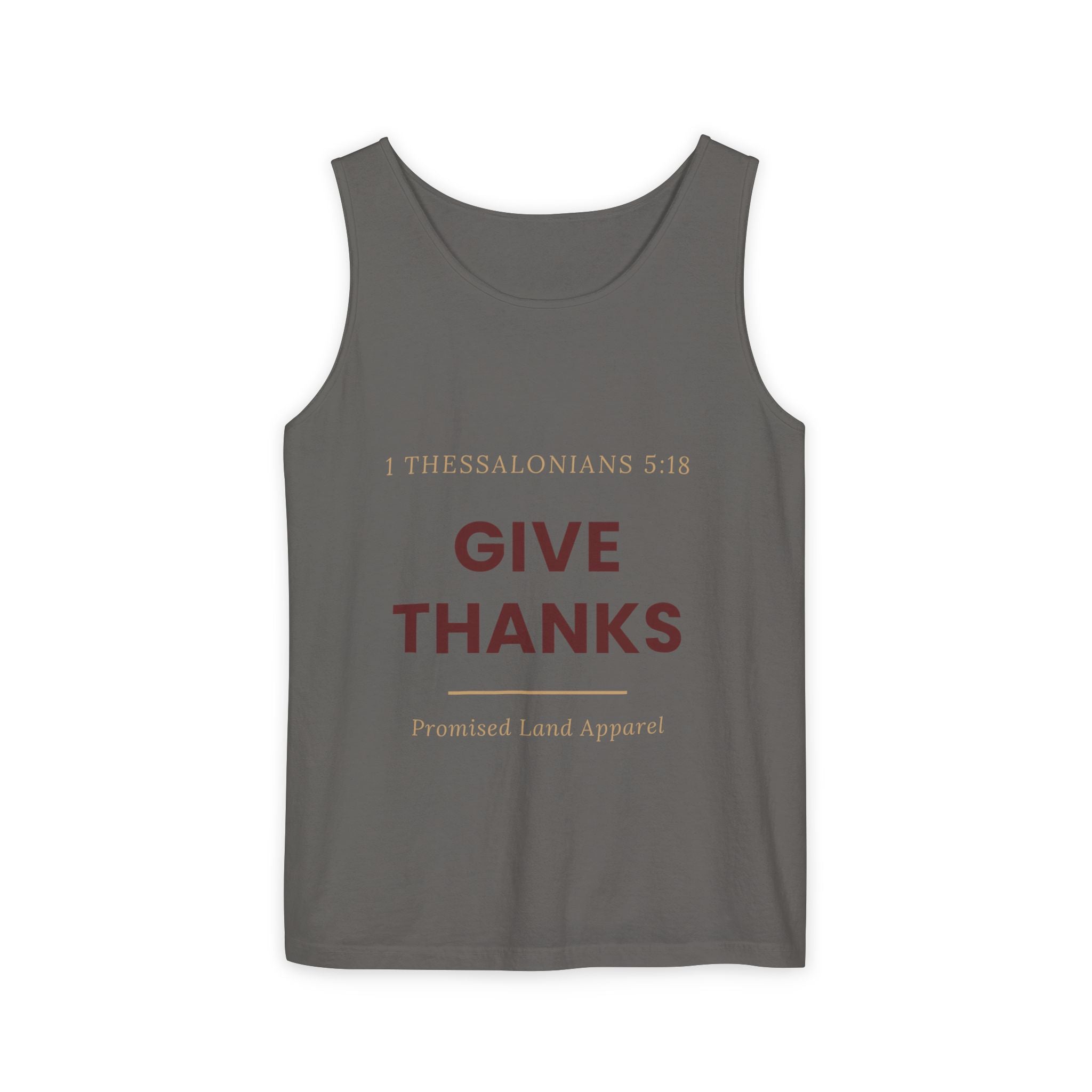 Give Thanks Tank Top — “Fishers of Men” Faith Graphic Tank