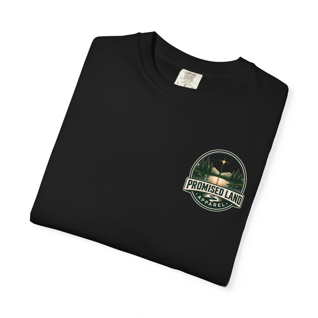 Promised Land Apparel T‑Shirt — Sunset Geese Graphic