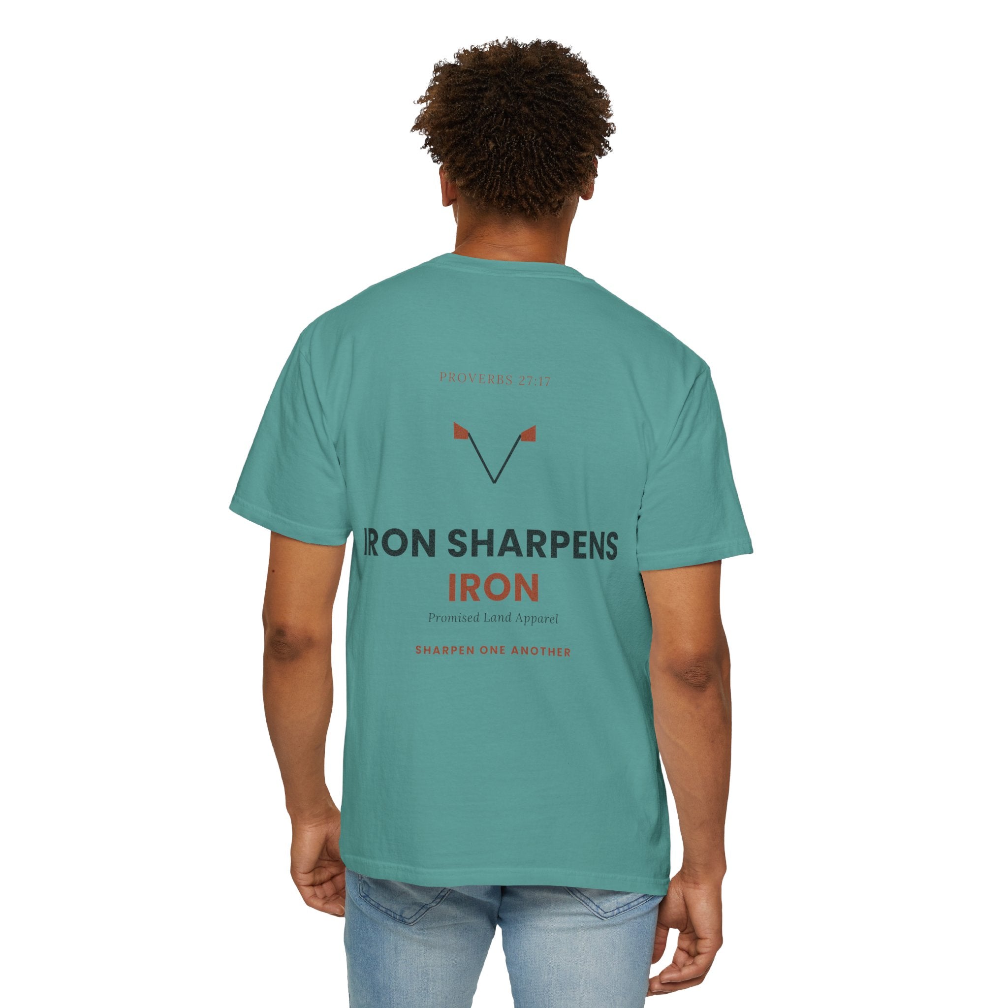 T-Shirt — "Iron Sharpens Iron" Inspirational Graphic Tee