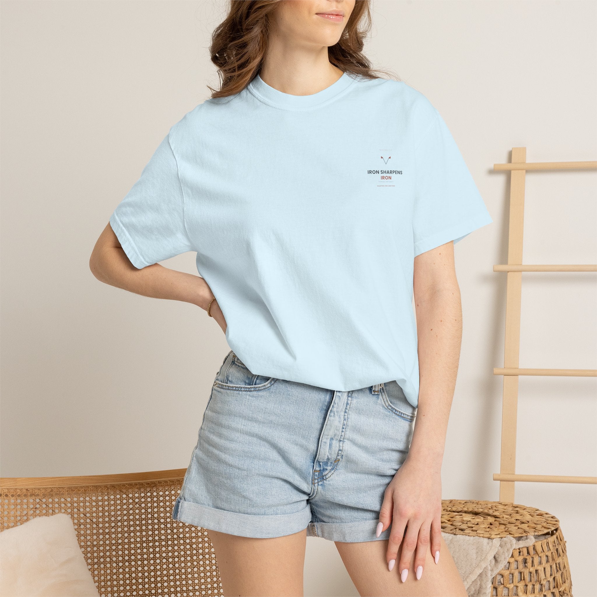 T-Shirt — "Iron Sharpens Iron" Inspirational Graphic Tee