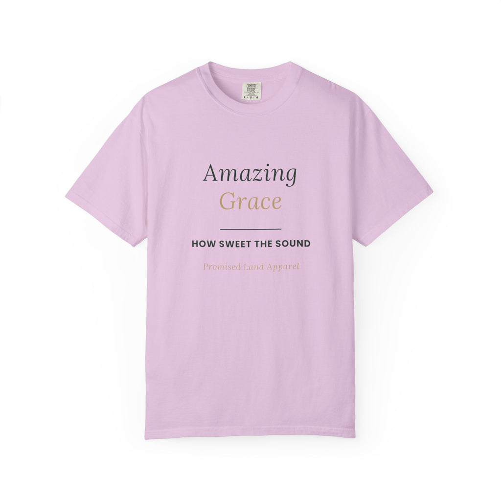 Amazing Grace T‑Shirt — "How Sweet the Sound" Inspirational Christian Tee Brand "Comfort colors"