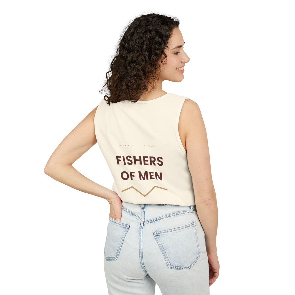 Give Thanks Tank Top — “Fishers of Men” Faith Graphic Tank