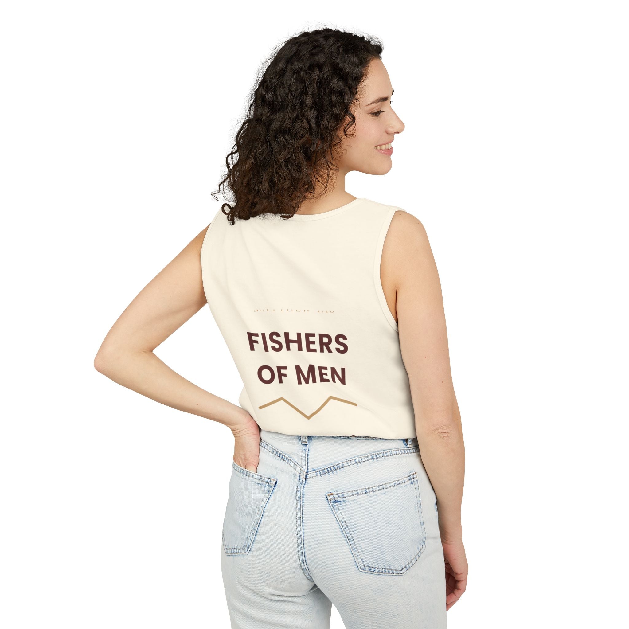 Give Thanks Tank Top — “Fishers of Men” Faith Graphic Tank