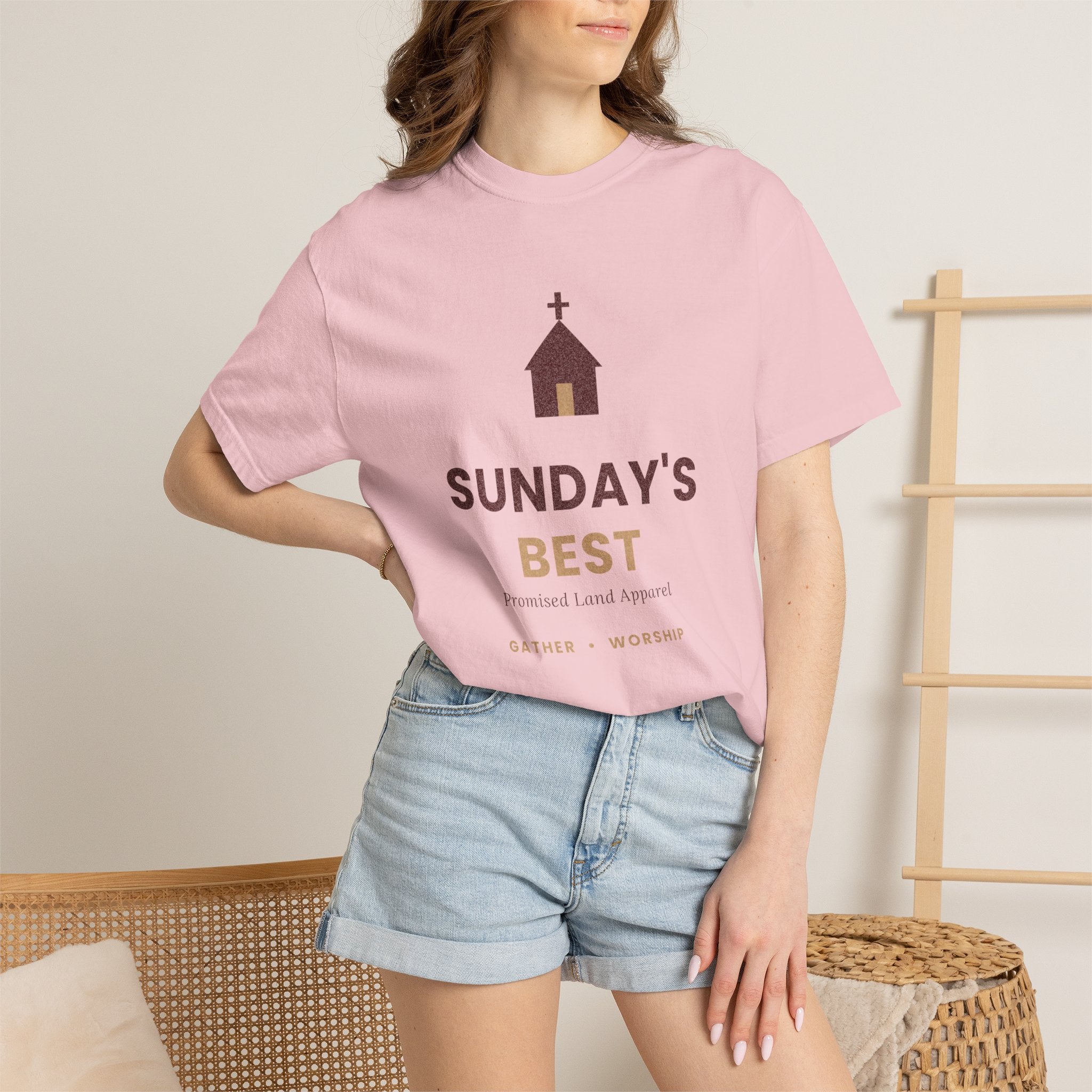 Sunday's Best T‑Shirt — Church Service Graphic Tee comfort colors