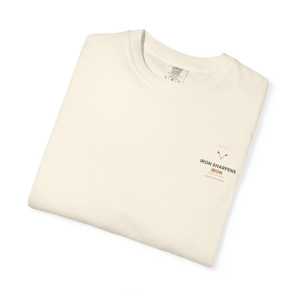 T-Shirt — "Iron Sharpens Iron" Inspirational Graphic Tee