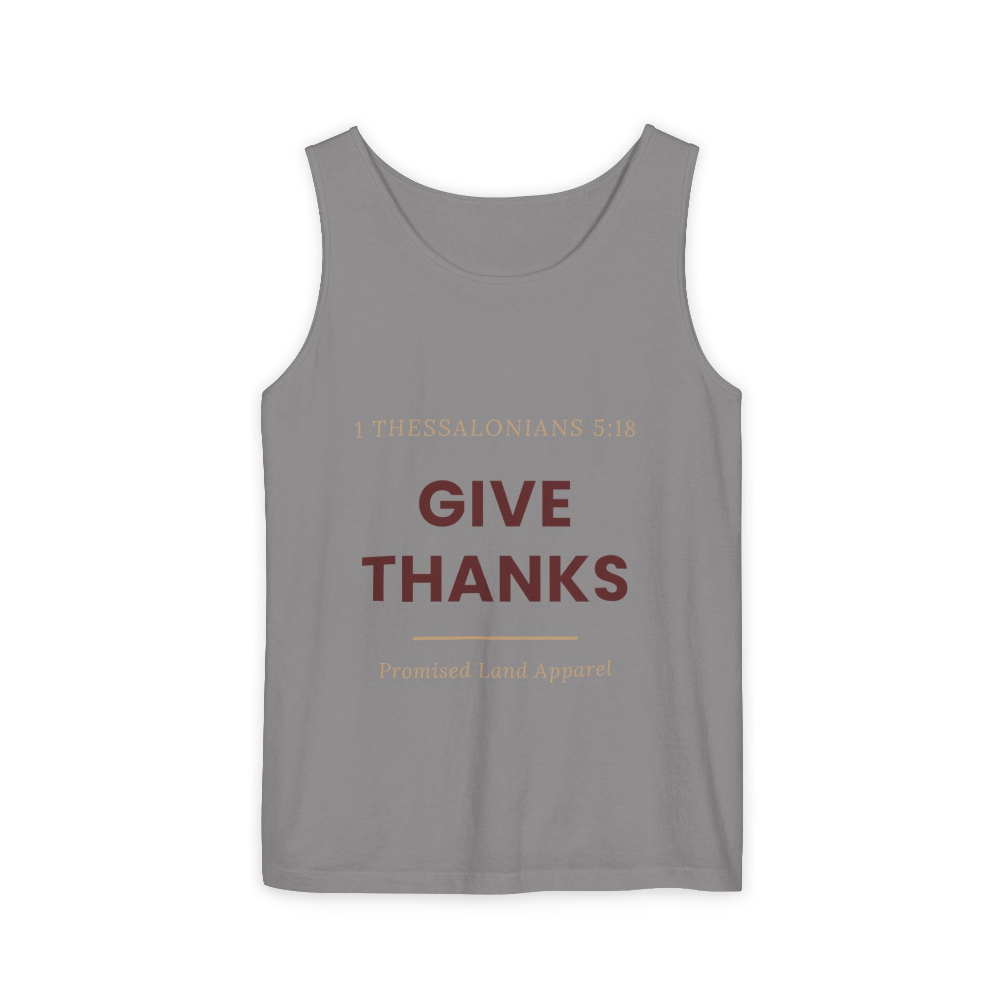 Give Thanks Tank Top — “Fishers of Men” Faith Graphic Tank