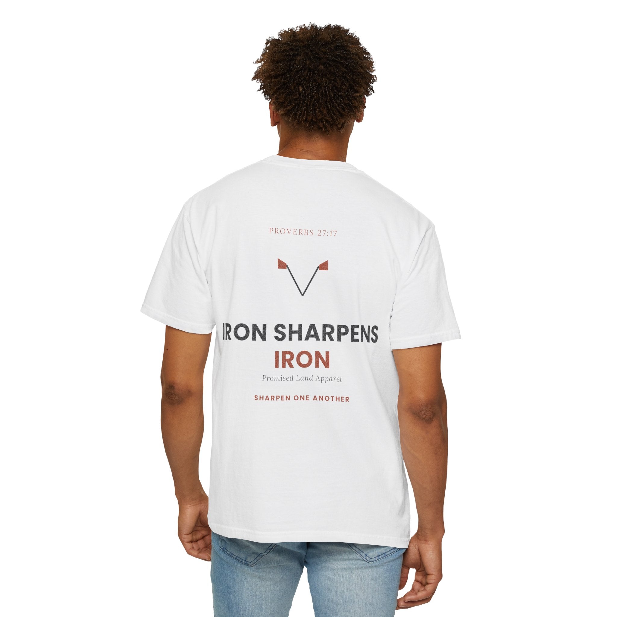 T-Shirt — "Iron Sharpens Iron" Inspirational Graphic Tee