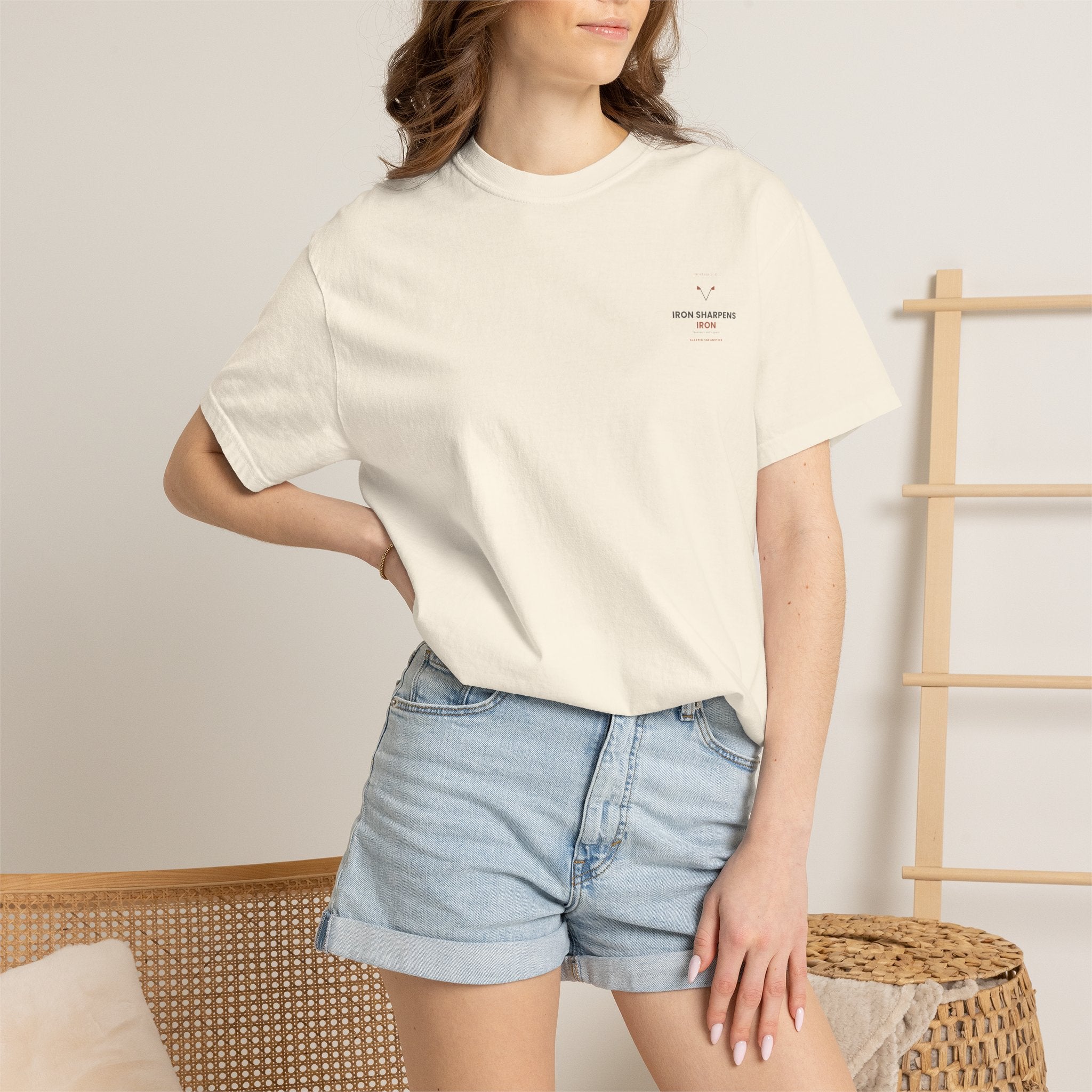 T-Shirt — "Iron Sharpens Iron" Inspirational Graphic Tee