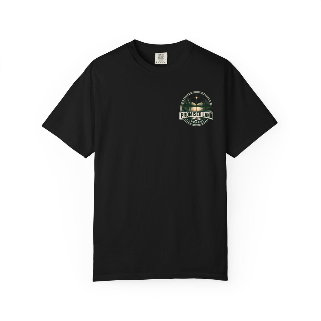 Promised Land Apparel T‑Shirt — Sunset Geese Graphic