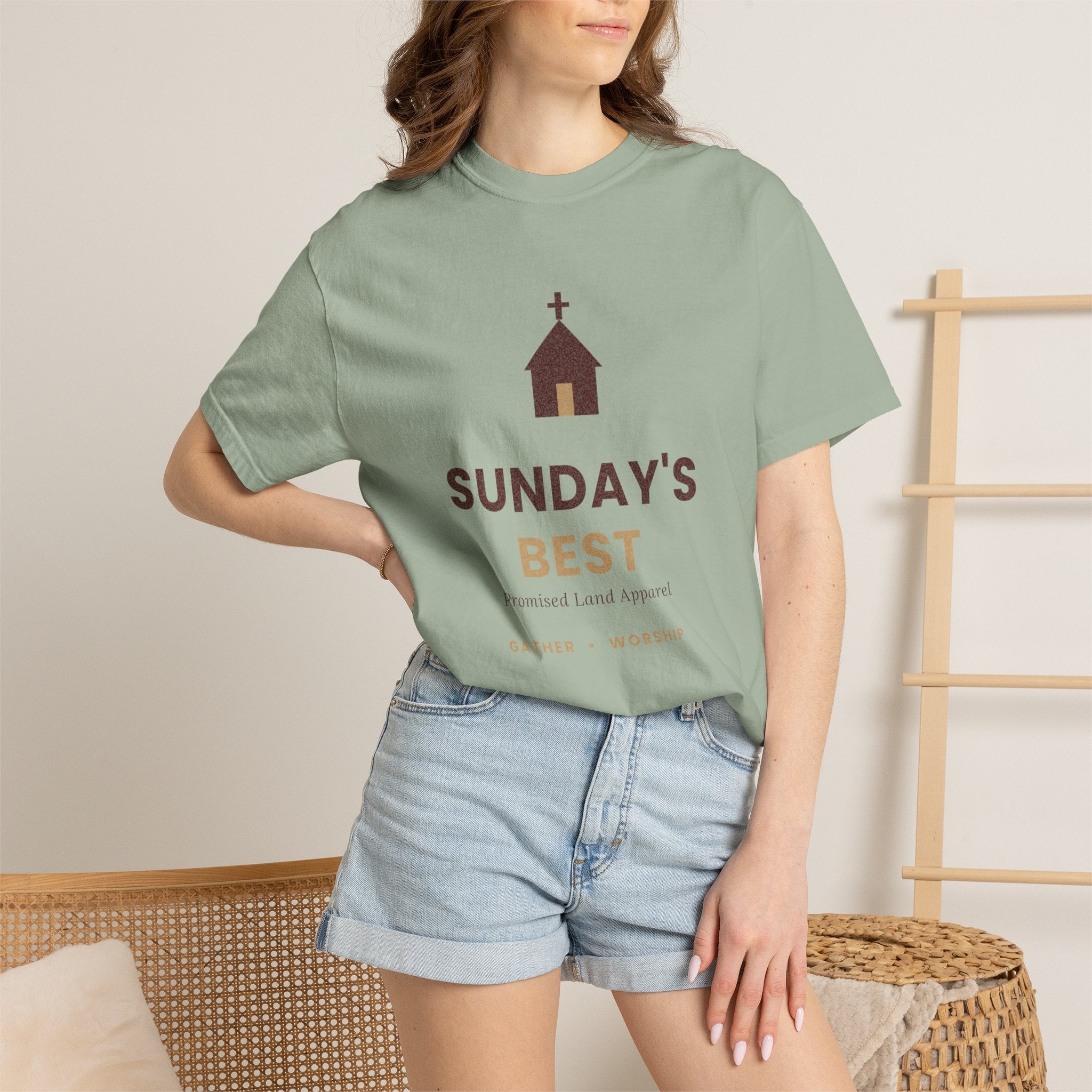 Sunday's Best T‑Shirt — Church Service Graphic Tee comfort colors