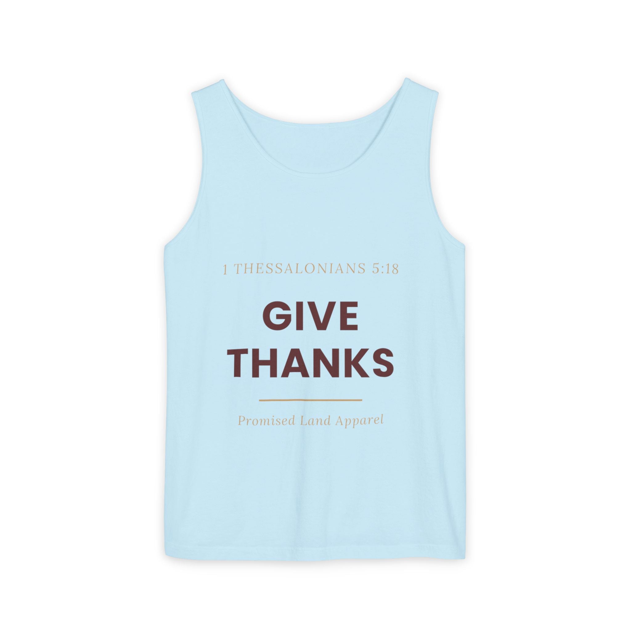 Give Thanks Tank Top — “Fishers of Men” Faith Graphic Tank