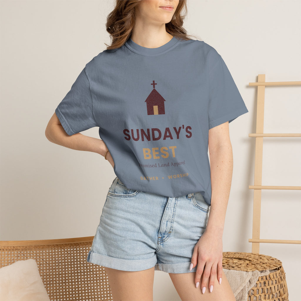 Sunday's Best T‑Shirt — Church Service Graphic Tee comfort colors