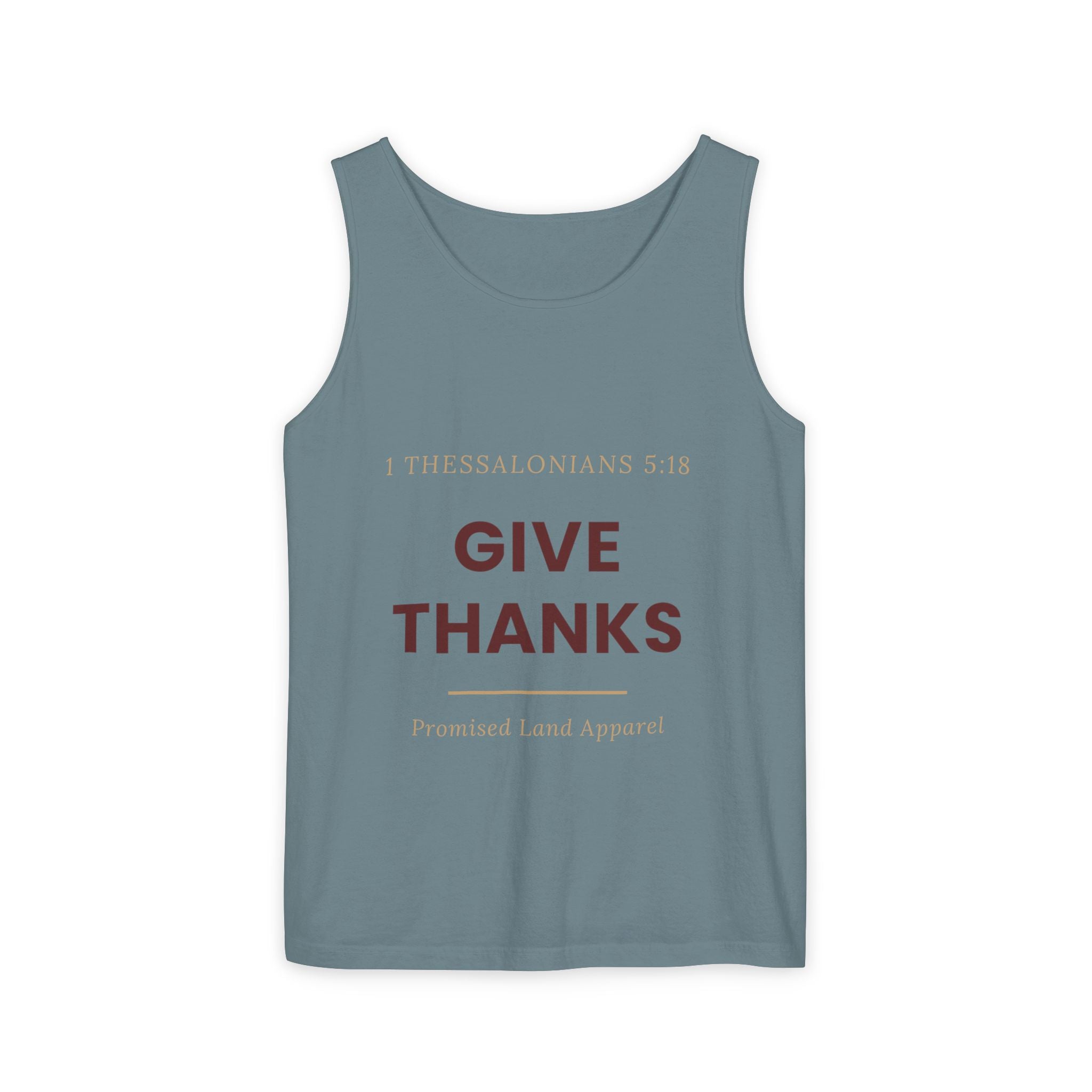 Give Thanks Tank Top — “Fishers of Men” Faith Graphic Tank