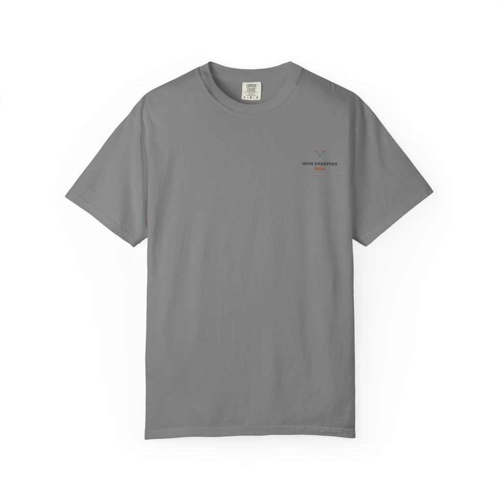 T-Shirt — "Iron Sharpens Iron" Inspirational Graphic Tee
