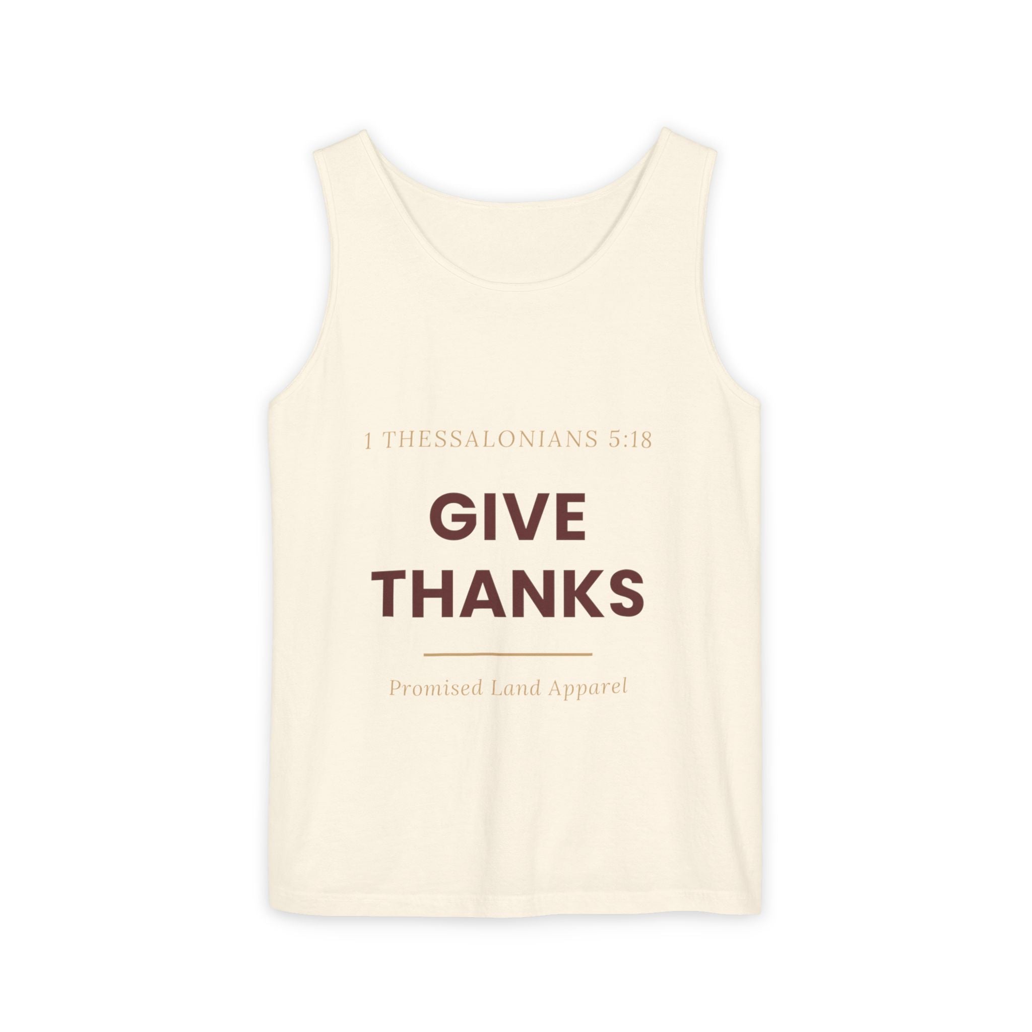 Give Thanks Tank Top — “Fishers of Men” Faith Graphic Tank