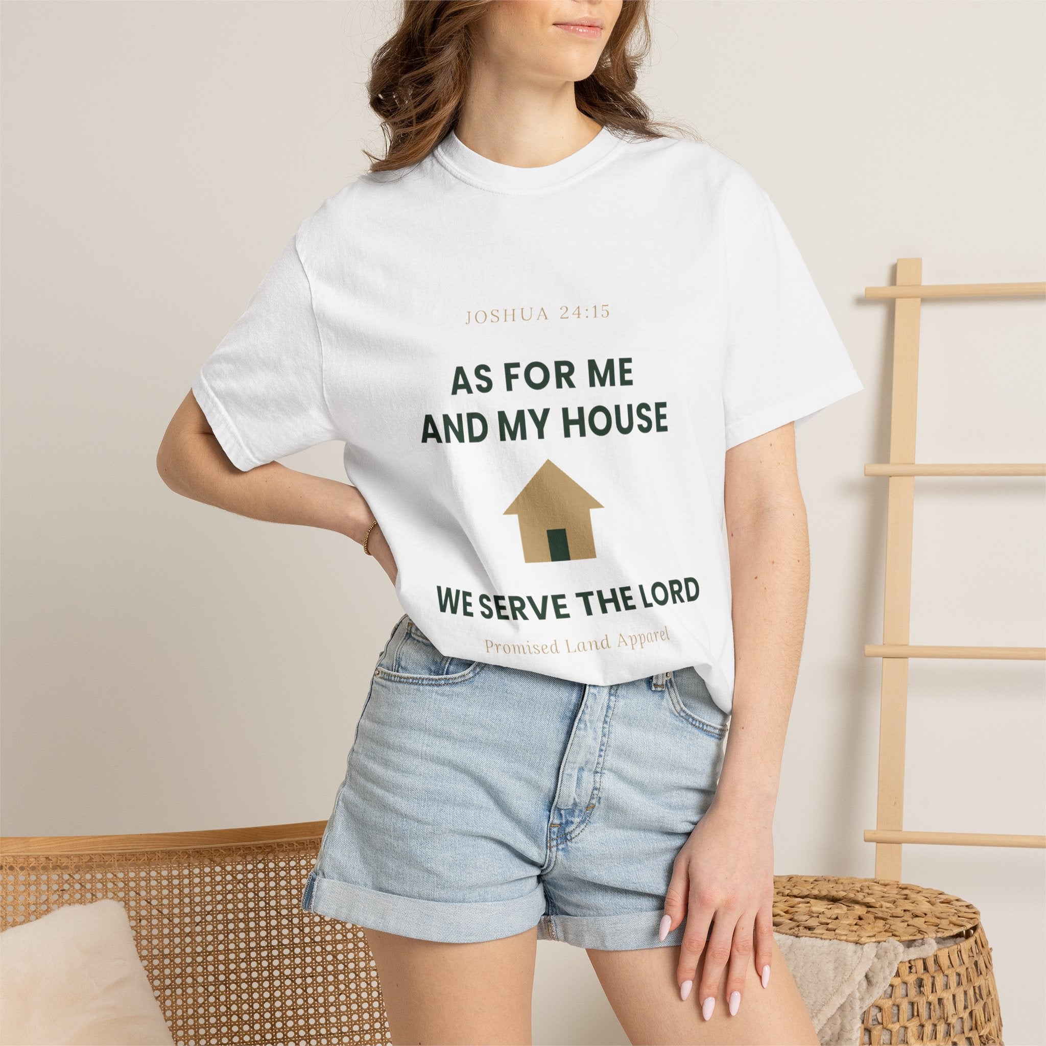 As For Me And My House T-Shirt — We Serve The Lord Christian Tee Joshua 24:15
