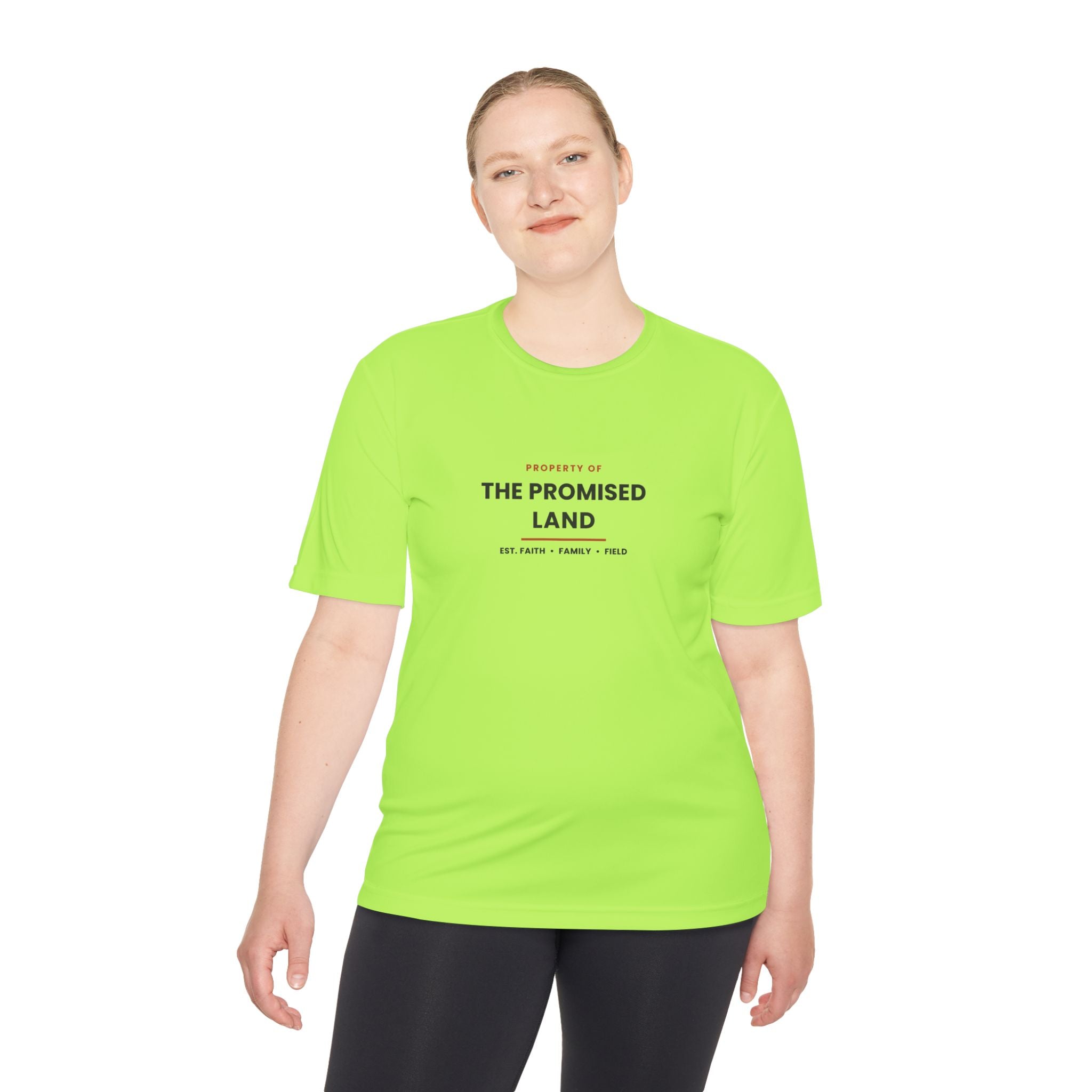 The Promised Land Tee - 'Property of The Promised Land' Moisture-Wicking Shirt "Work tee"