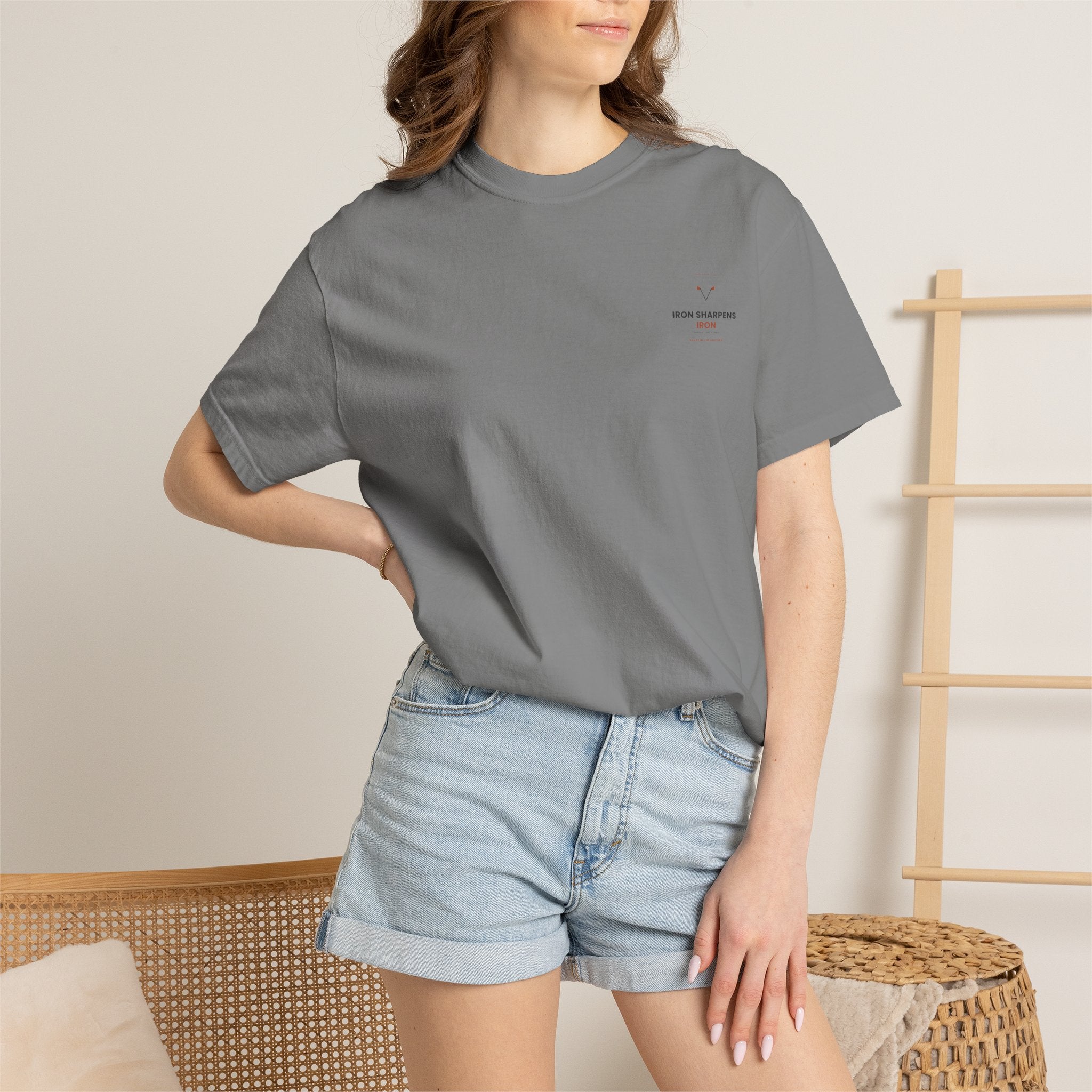 T-Shirt — "Iron Sharpens Iron" Inspirational Graphic Tee