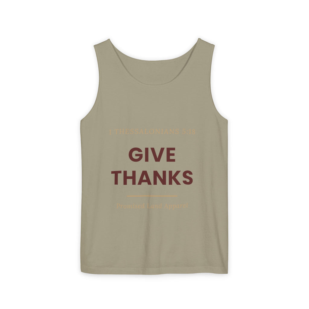 Give Thanks Tank Top — “Fishers of Men” Faith Graphic Tank